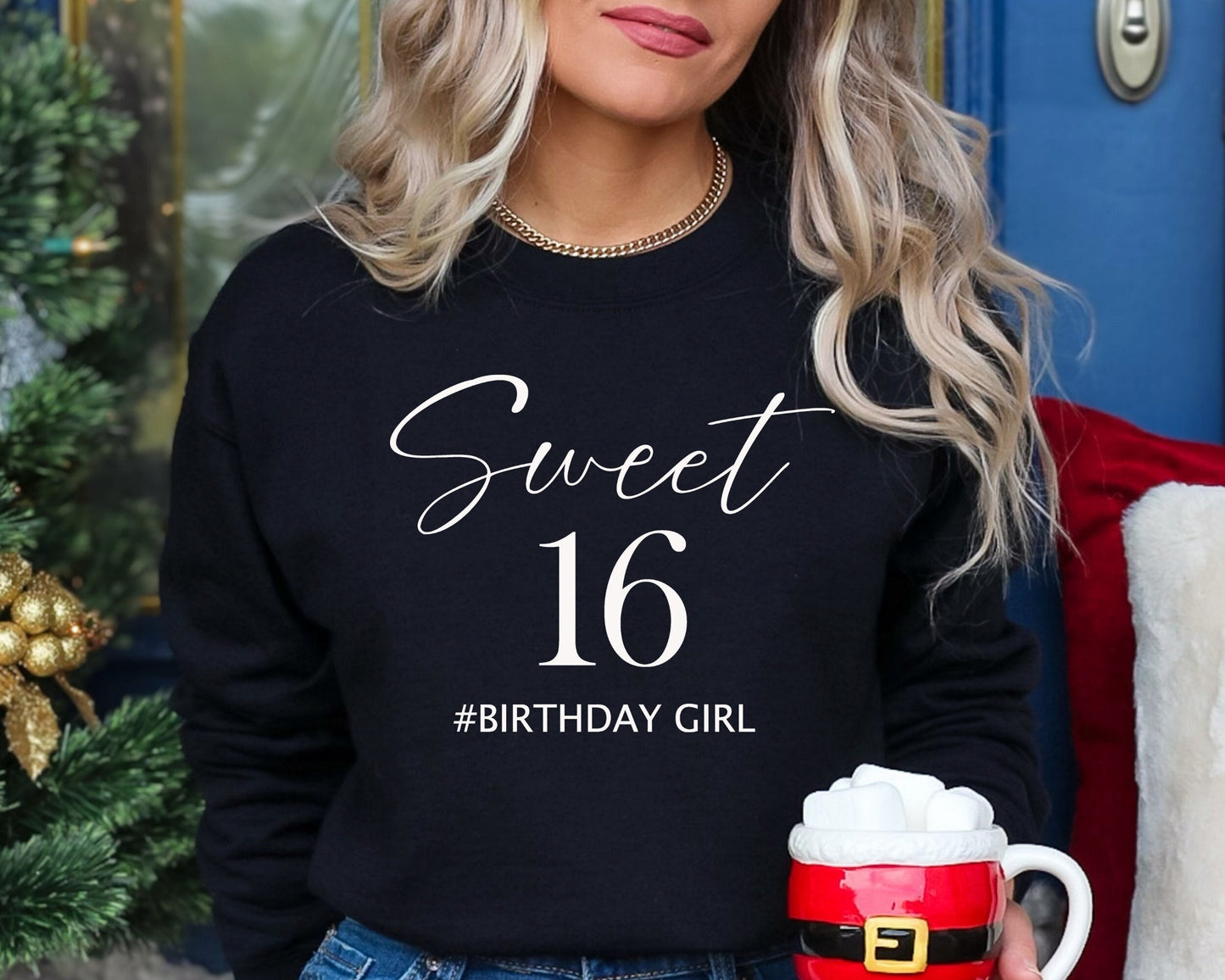 Sweet 16 Sweatshirt, 16th Birthday Sweater, Birthday Shirt, 16th Birthday Gift, Sweet Sixteen Hoodie, Birthday Party Gift,16th Birthday Gift