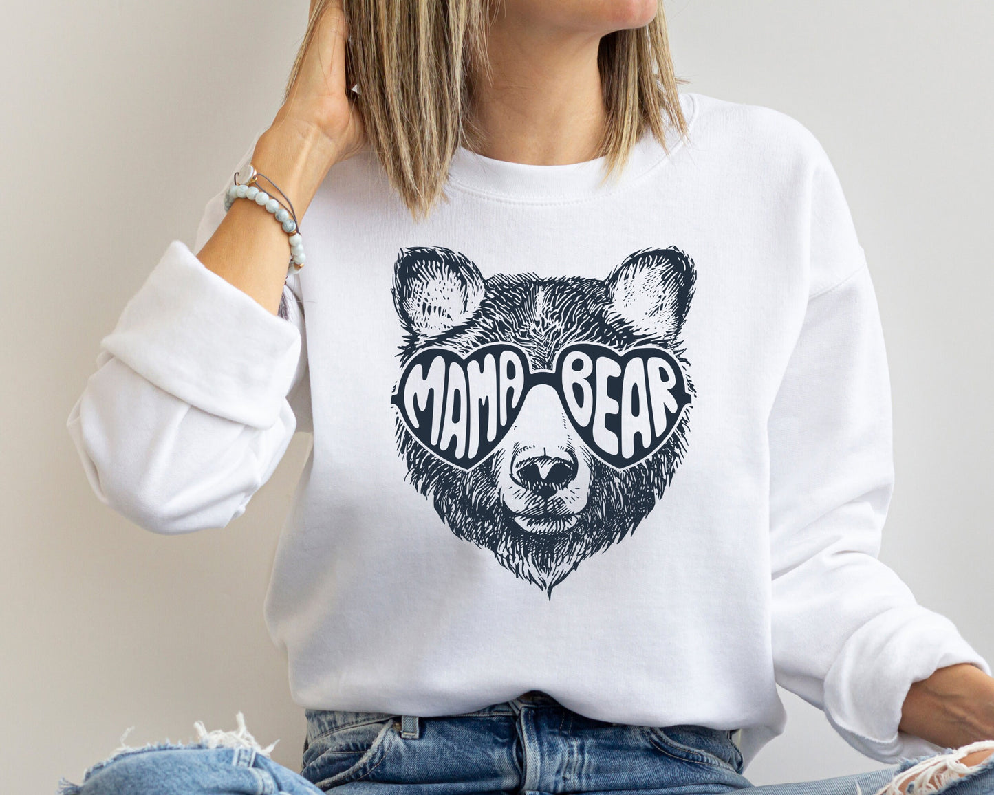 Mama Bear Sweatshirt, Mothers Day Gift Sweater, Mama Bear Gift, Gift For Mom, Mother Gift Hoodie, Animal Naturel Lover Shirt, Cute Mama Bear