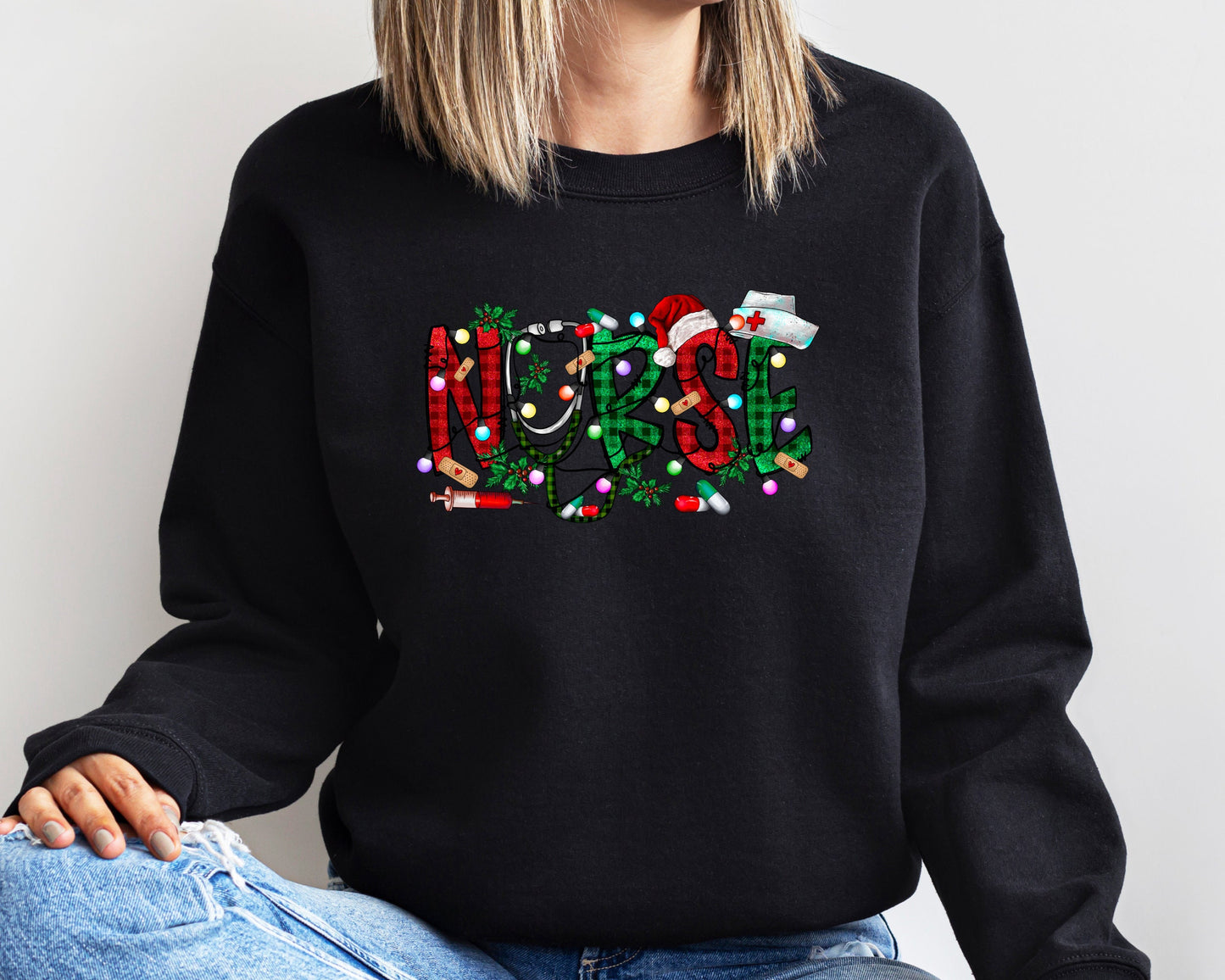 Christmas Nursing Sweatshirt and Hoodie, Nursing School T Shirt, Nurse Christmas Shirt, Christmas Shirt, 2023 Christmas,Nurse Gift for Woman