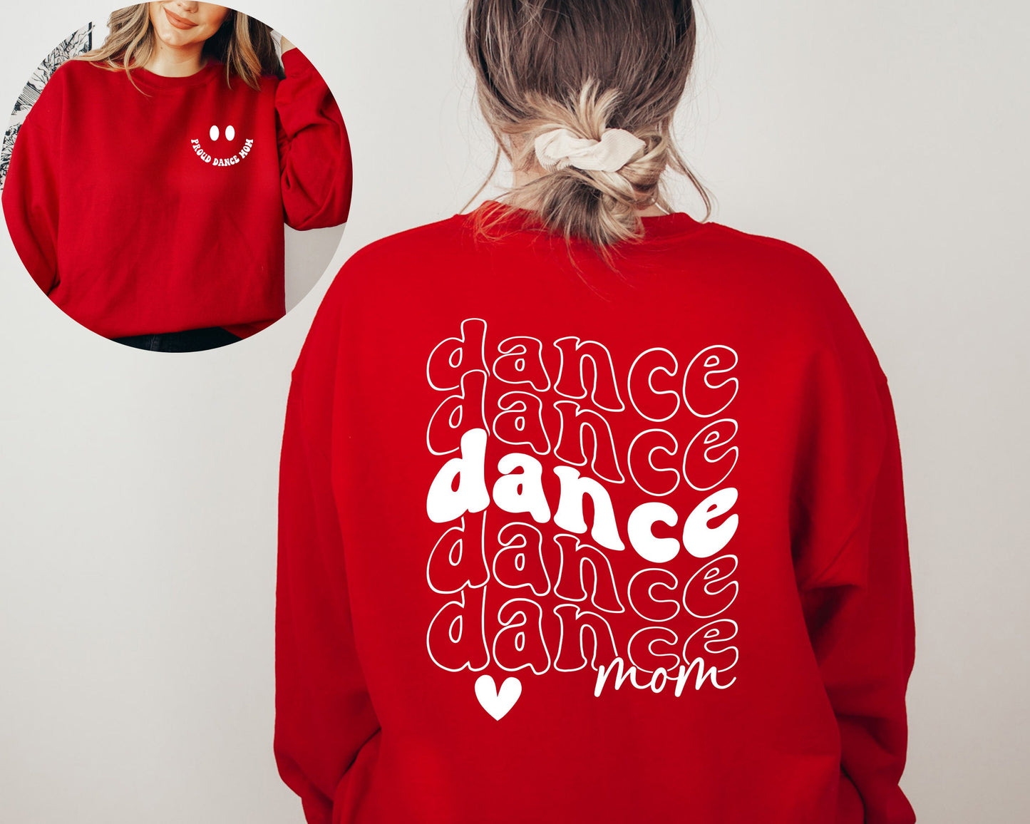 Retro Smiley Dance Mom Sweatshirt and Hoodie, Retro Dance Mama Shirt, Ballet Dance Hoodie, Dancer Mom Shirt, Dance Mom Life Shirt, Dance Mom