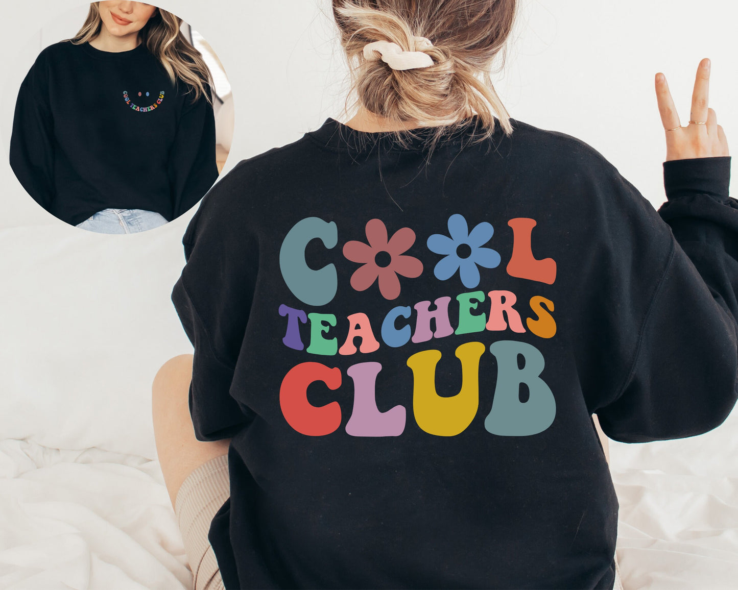 Cool Teachers Club Sweatshirt, Teacher Sweatshirt,Christmas Gift,Birthday Gift,Teachers Gifts,Teacher Sweatshirt, Cool Teachers Club Sweater