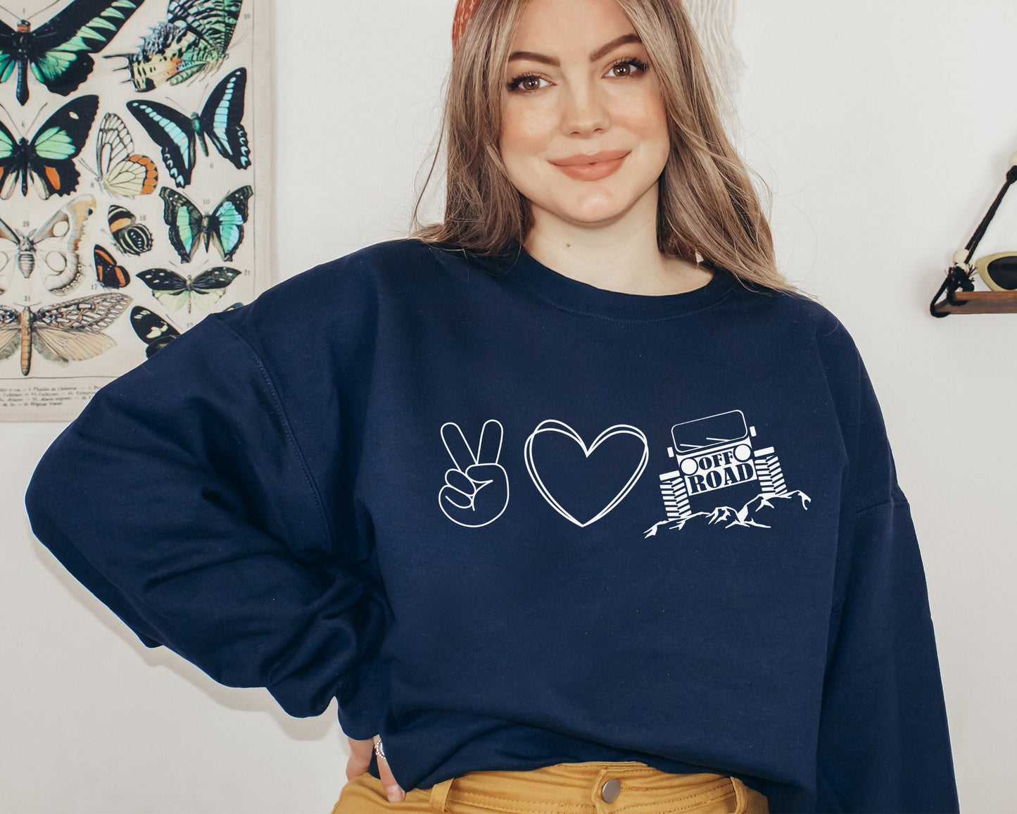 Peace Love Offroad Sweatshirt, American offroad sweatshirt, Offroad forest Sweater, offroad sweatshirt, ,Peace Love Hoodie, Love Sweatshirt