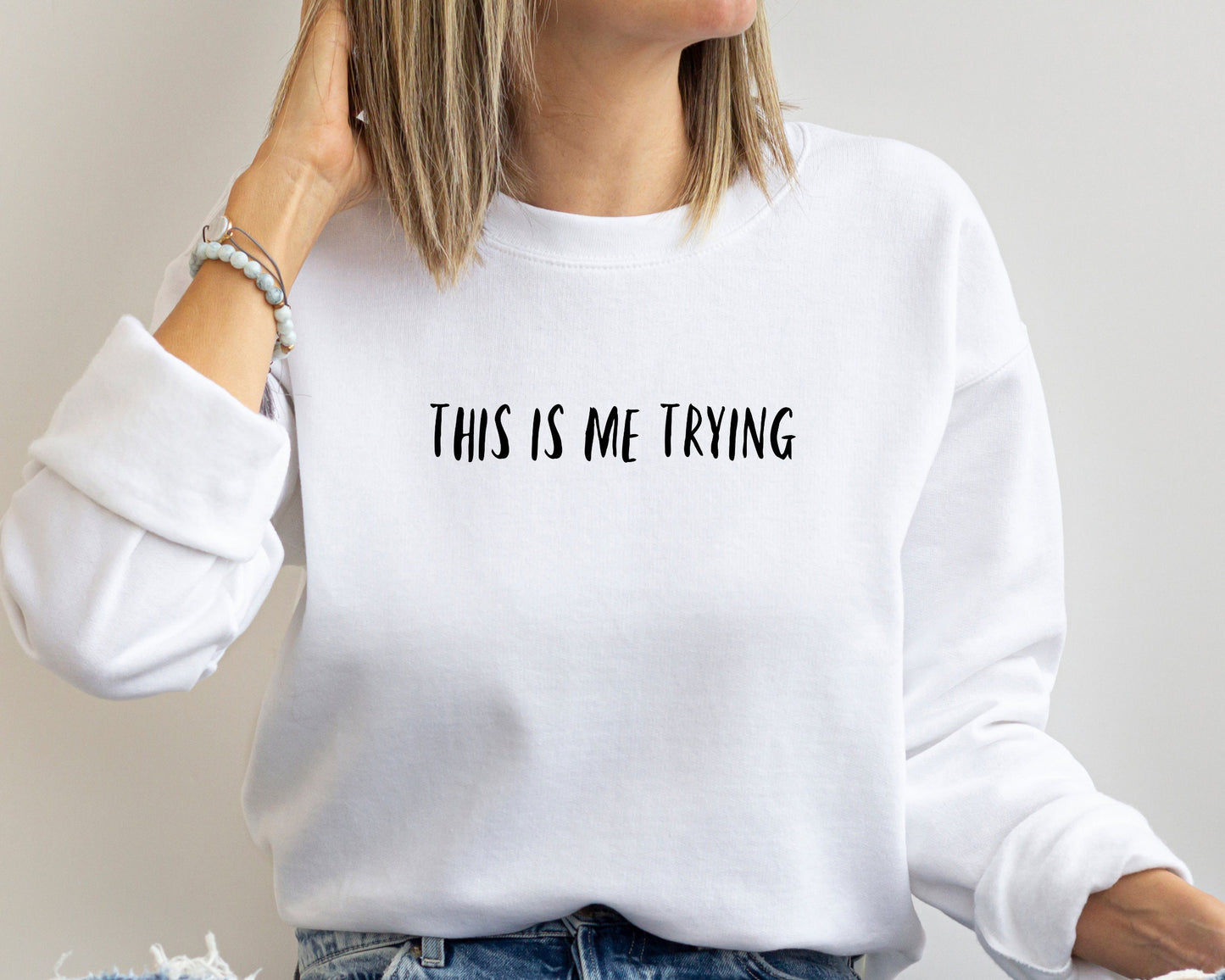 This Is Me Trying Shirt, Trying Shirt, Life Quote Shirt, Inspirational T-Shirt, Motivational Shirt, Therapy Shirt, Inspiring Quote T-Shirt