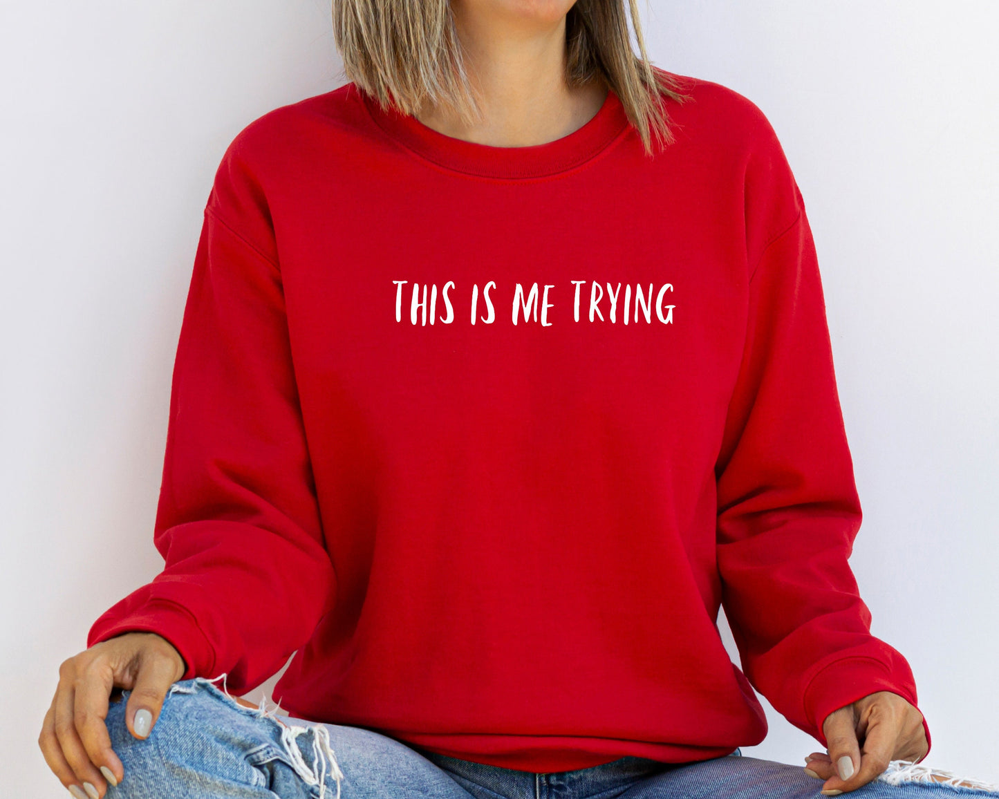 This Is Me Trying Shirt, Trying Shirt, Life Quote Shirt, Inspirational T-Shirt, Motivational Shirt, Therapy Shirt, Inspiring Quote T-Shirt