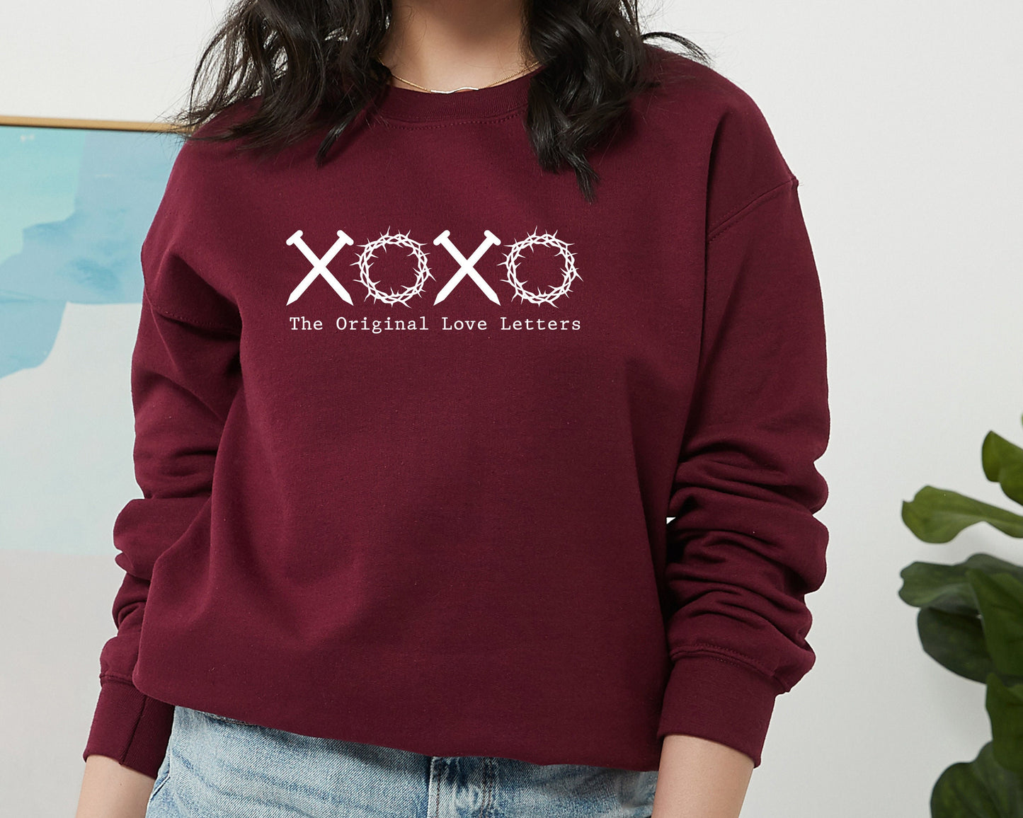 The Original Love Letters Sweatshirt, Love Sweatshirt, Love Sweater, Jesus Sweatshirt, Jesus Loves You Sweatshirt, Bible Sweatshirt