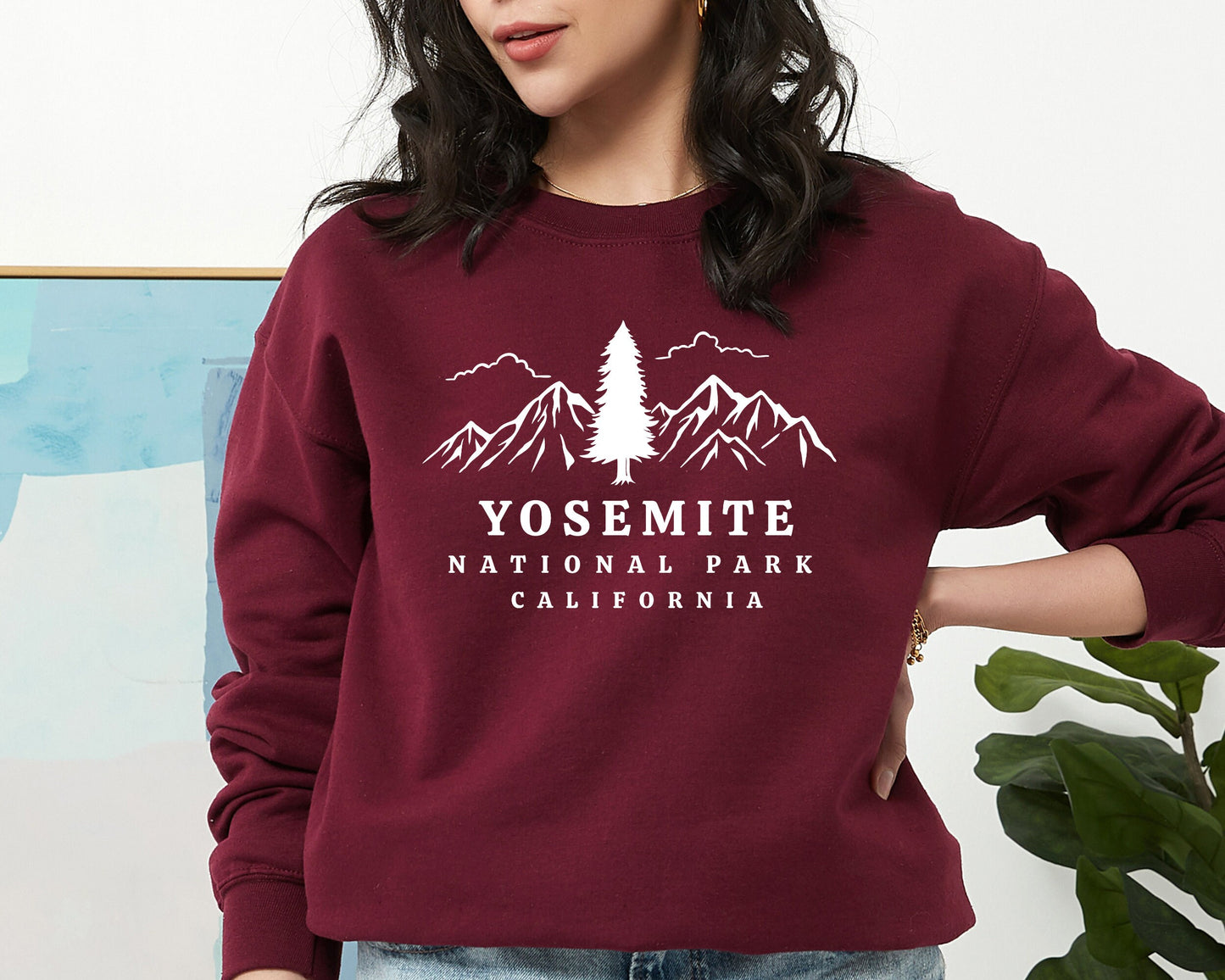 Yosemite Sweatshirt, National Park Sweatshirt, Camping Hoodie, Highway Hoodie, Travel Sweatshirt, Mountain Sweatshirt, California Shirt