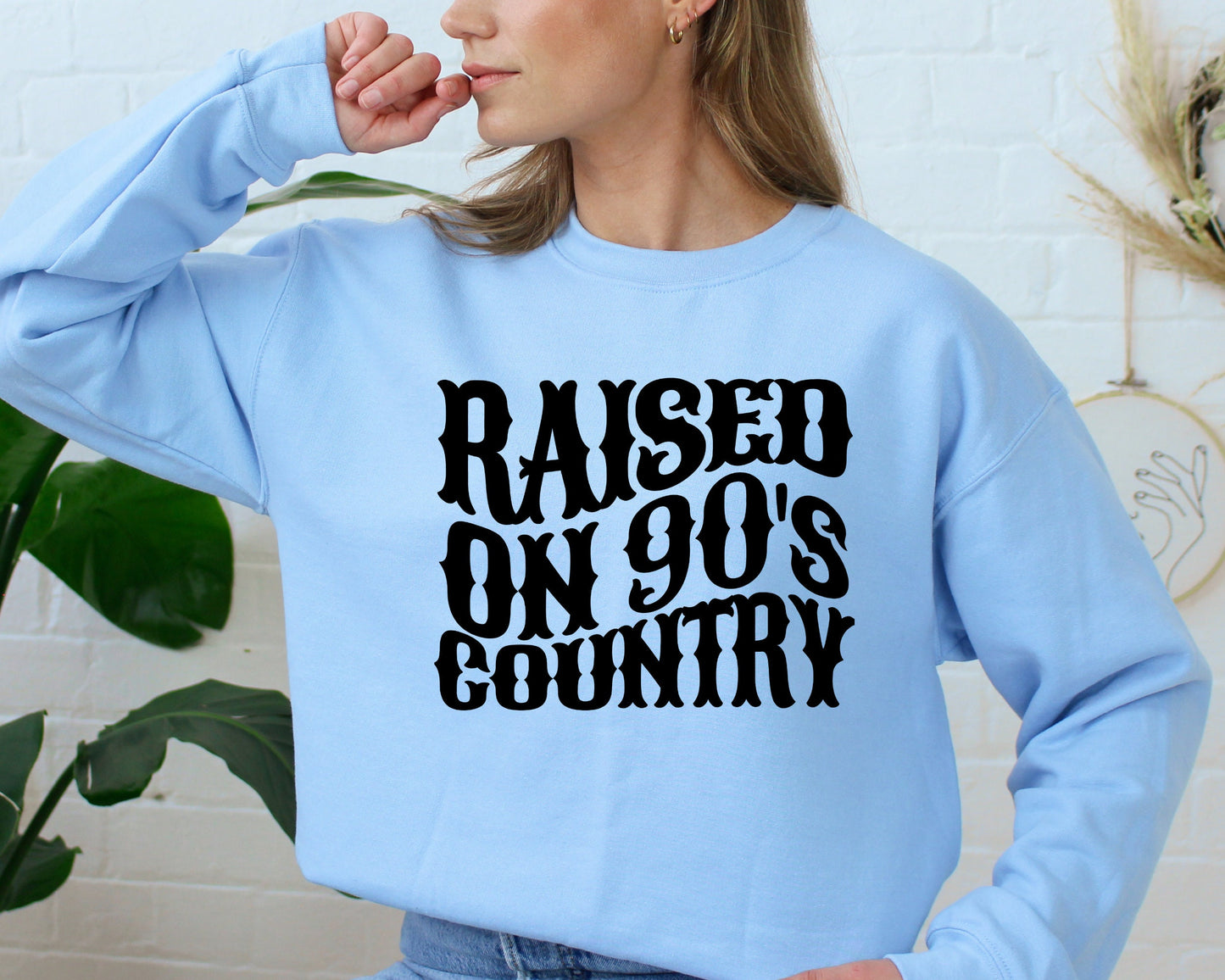 Raised on 90s Country Sweatshirt, Vintage 90s Country Sweatshirt, Western Hoodie, Country Music Concert Sweatshirt, Nashville Tennessee