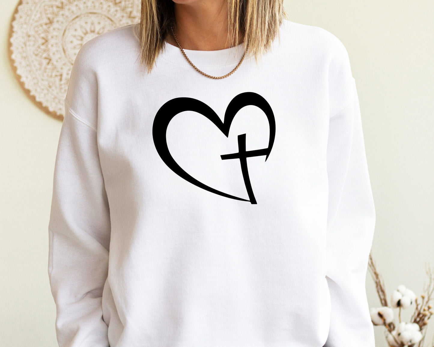 Christian Heart Shirt, Cross Shirt, Jesus Shirt, Blessed Shirt, Christian T-Shirt, Religious Gifts Tee, Faith Shirt, Motivational T-Shirt