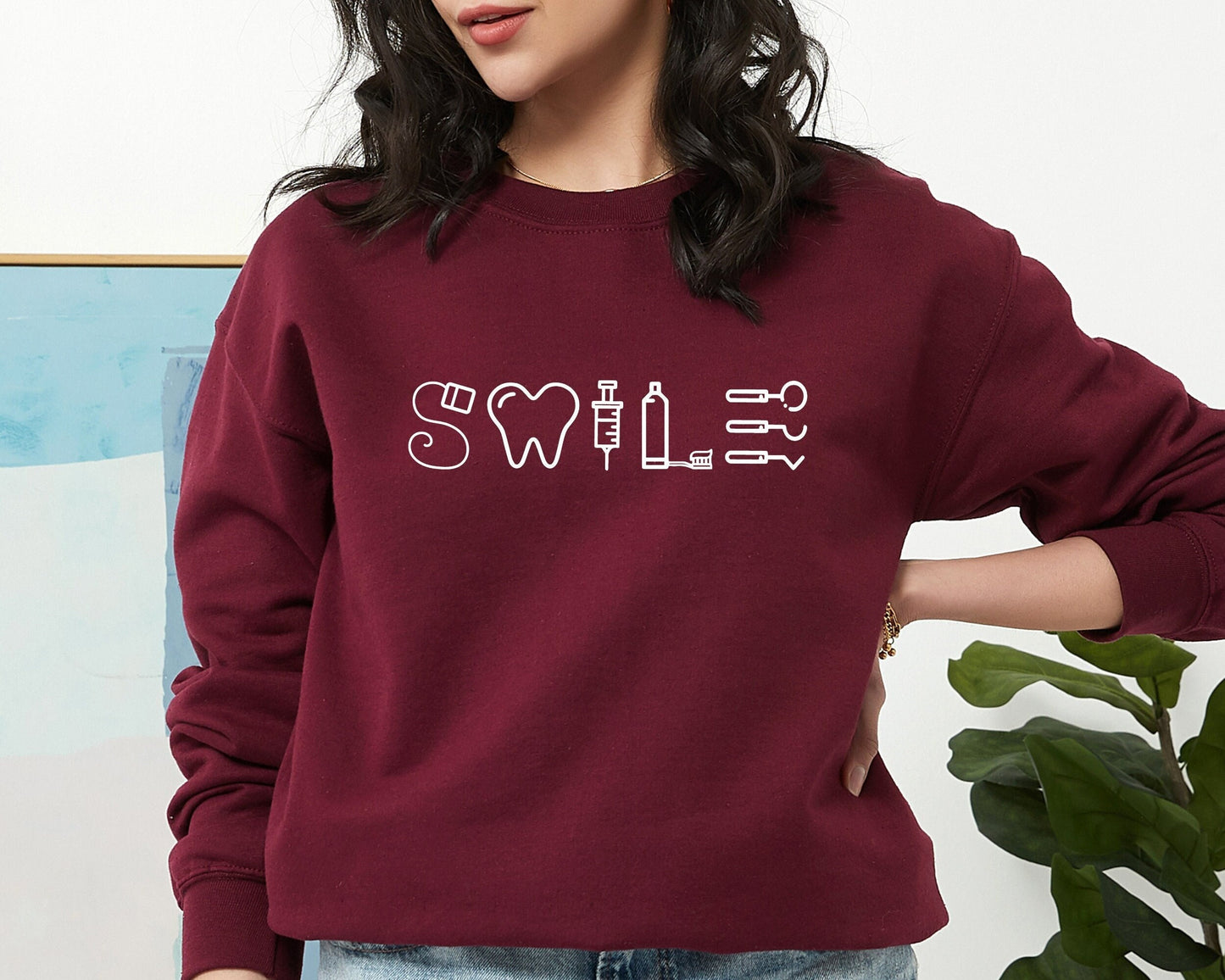 Dental Sweatshirt, Dental Assistant Sweatshirt, Dentist Hoodie, Dental Hygienist Gift Sweater, Dental Student Gift Hoodie, Tooth Sweatshirt