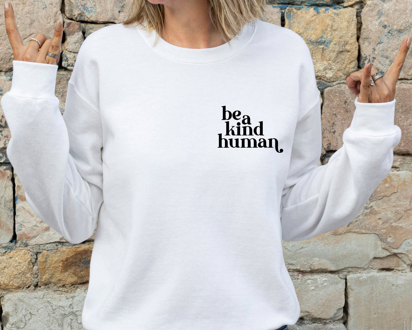 Pocket Be Kind Sweatshirt , Sweatshirt Be Kind T Shirt Inspirational Sweatshirt , Be Kind, Positive Quote Womens Unisex Sweatshirt