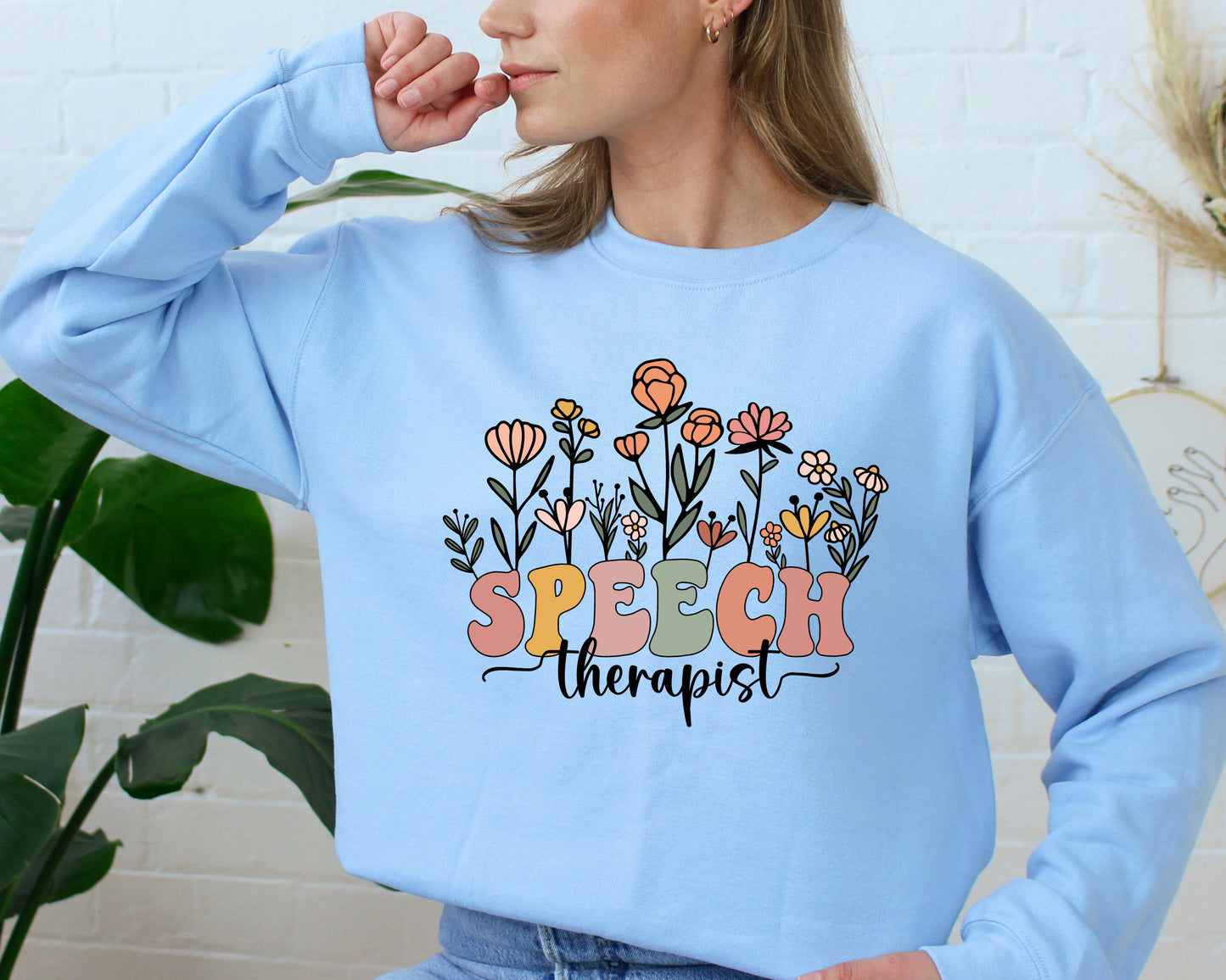 Speech Therapy Sweatshirt, Retro SLP Sweatshirt, Speech Pathologist Hoodie, Graduation Sweater, SLP Language Pathologist Gift,Sign Language