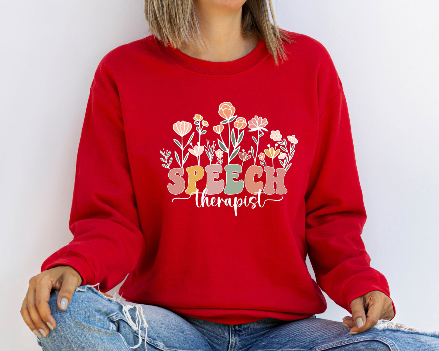 Speech Therapy Sweatshirt, Retro SLP Sweatshirt, Speech Pathologist Hoodie, Graduation Sweater, SLP Language Pathologist Gift,Sign Language