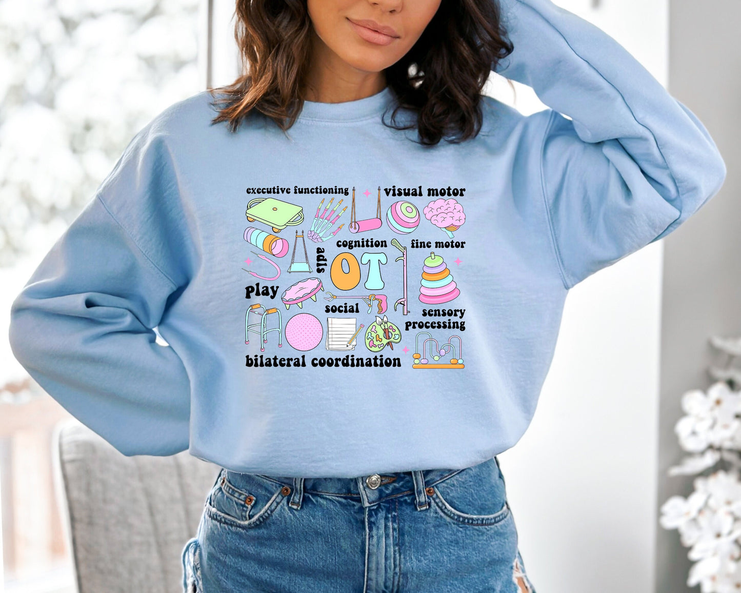 Occupational Therapy Sweatshirt, OT COTA Hoodie, Occupational Therapist Hoodie, OT Team Hoodie, Ot Assistant Sweater, Healthcare Sweatshirt
