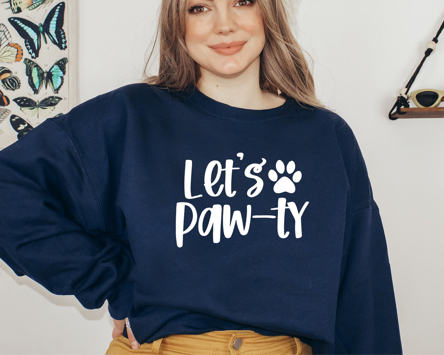 Let's Paw-ty Sweatshirt, Dog Birthday Sweater, Puppy Birthday, Puppy Pawty, Dog Invitation Hoodie, Dog Mom, Dog Dad, Gift for Birthday