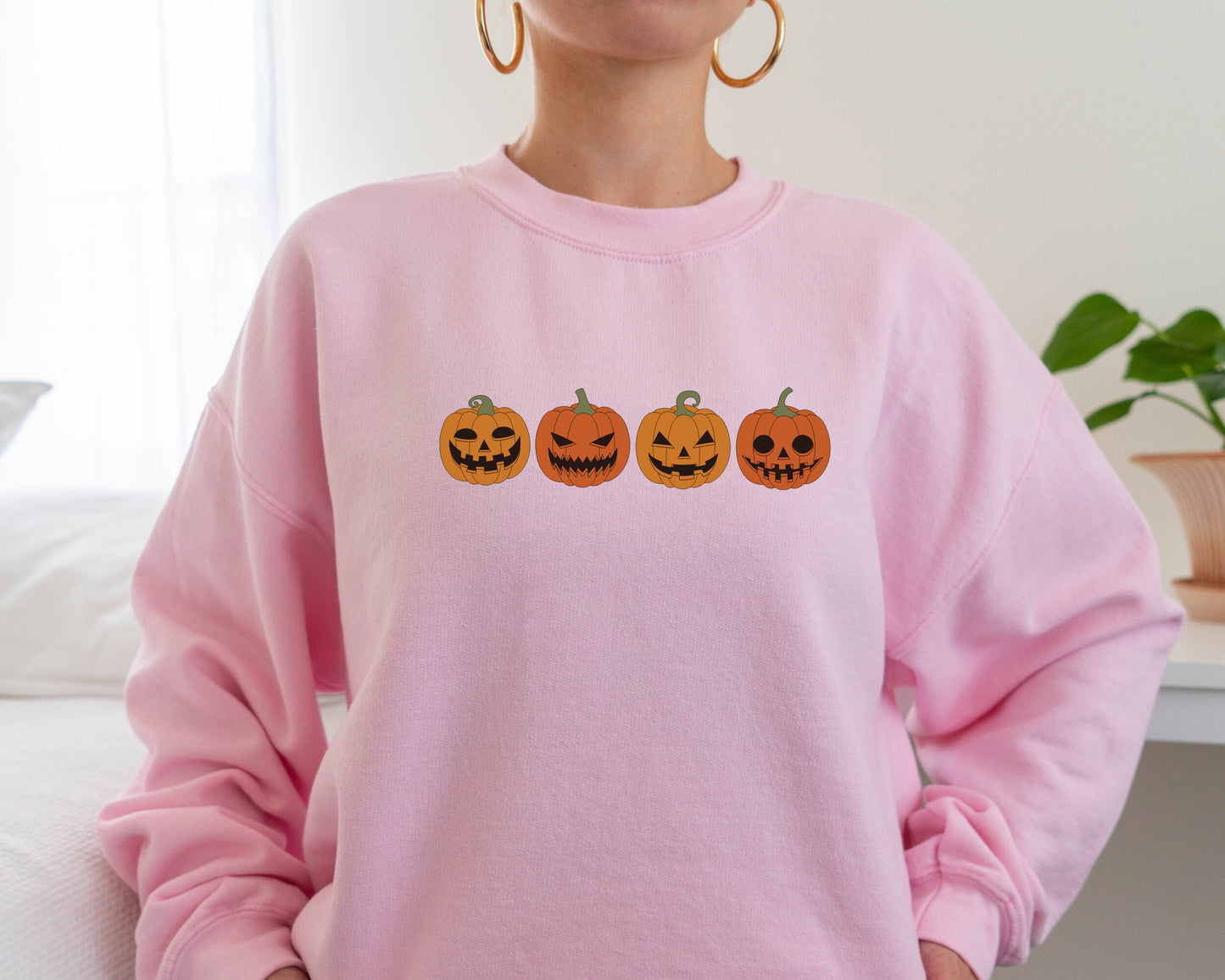 Pumpkin Sweatshirt, Pumpkin Sweater, Halloween Sweatshirt, Halloween Crewneck Sweatshirt, Halloween Sweater, Spooky Season, Fall Hoodie