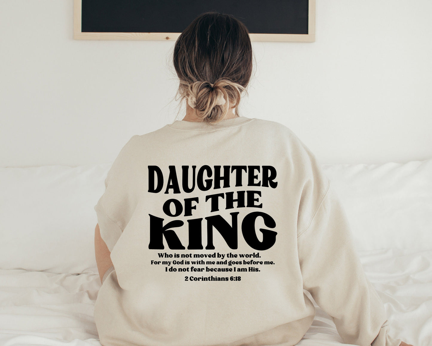 Daughter Of The King Sweater,Aesthetic Christian Sweatshirt, Women's Religious Hoodie,Bible Verse Sweatshirt, Christian Gifts, Church Hoodie