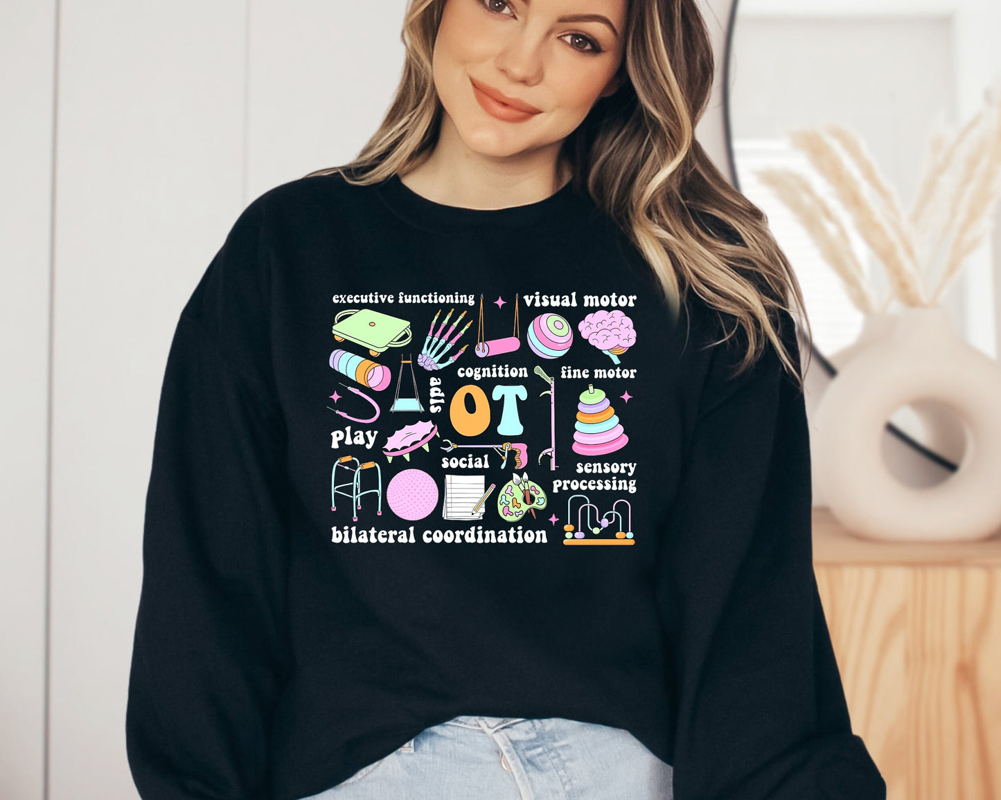 Occupational Therapy Sweatshirt, OT COTA Hoodie, Occupational Therapist Hoodie, OT Team Hoodie, Ot Assistant Sweater, Healthcare Sweatshirt