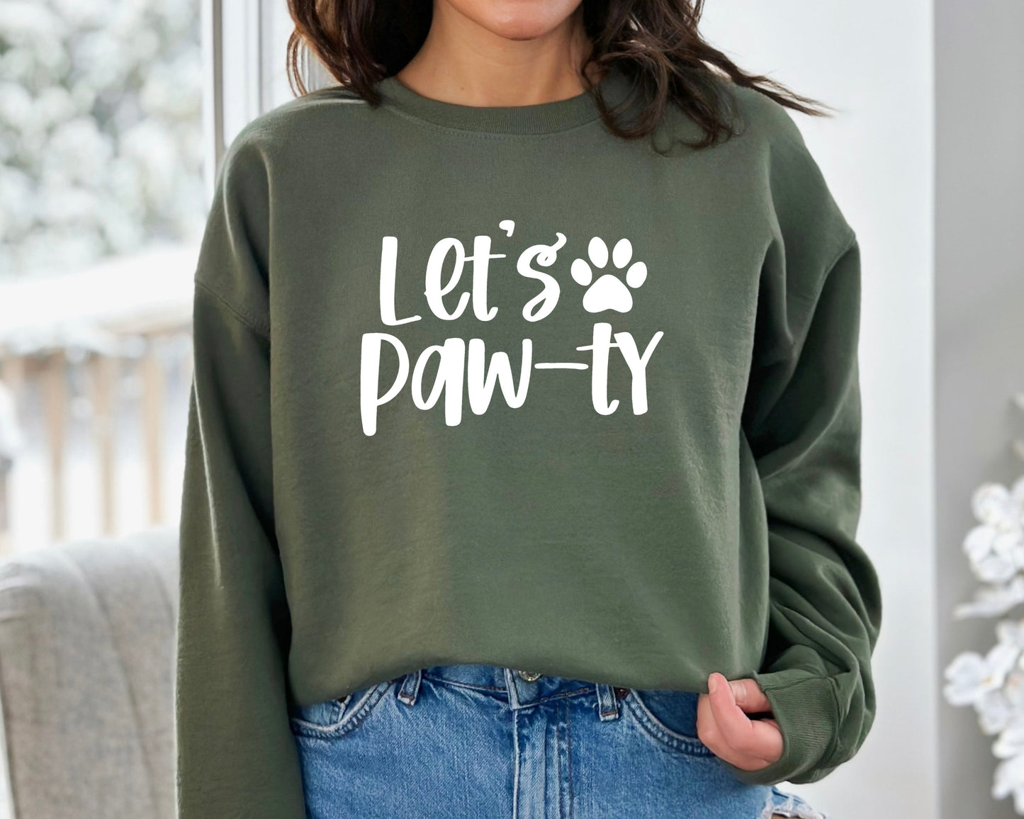 Let's Paw-ty Sweatshirt, Dog Birthday Sweater, Puppy Birthday, Puppy Pawty, Dog Invitation Hoodie, Dog Mom, Dog Dad, Gift for Birthday