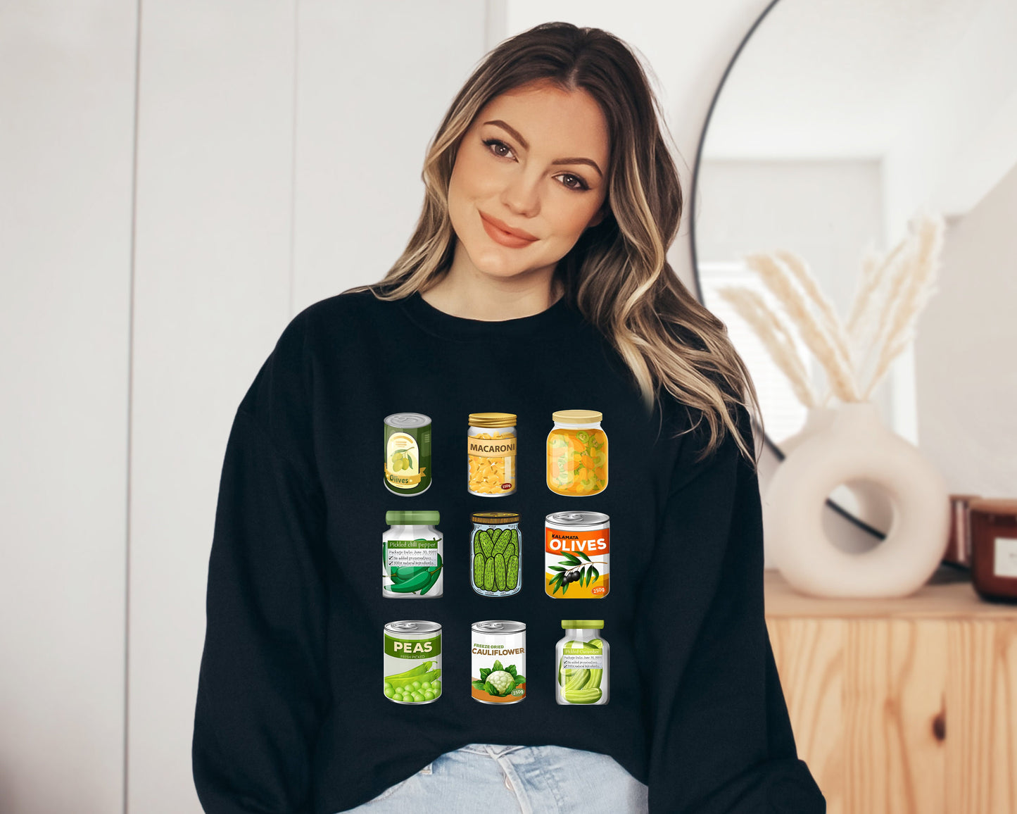 Vintage Canned Pickles Sweatshirt, Canning Season Sweatshirt, Pickle Lovers Sweater, Homemade Pickles Sweater,Pickle Jar Crewneck Sweatshirt