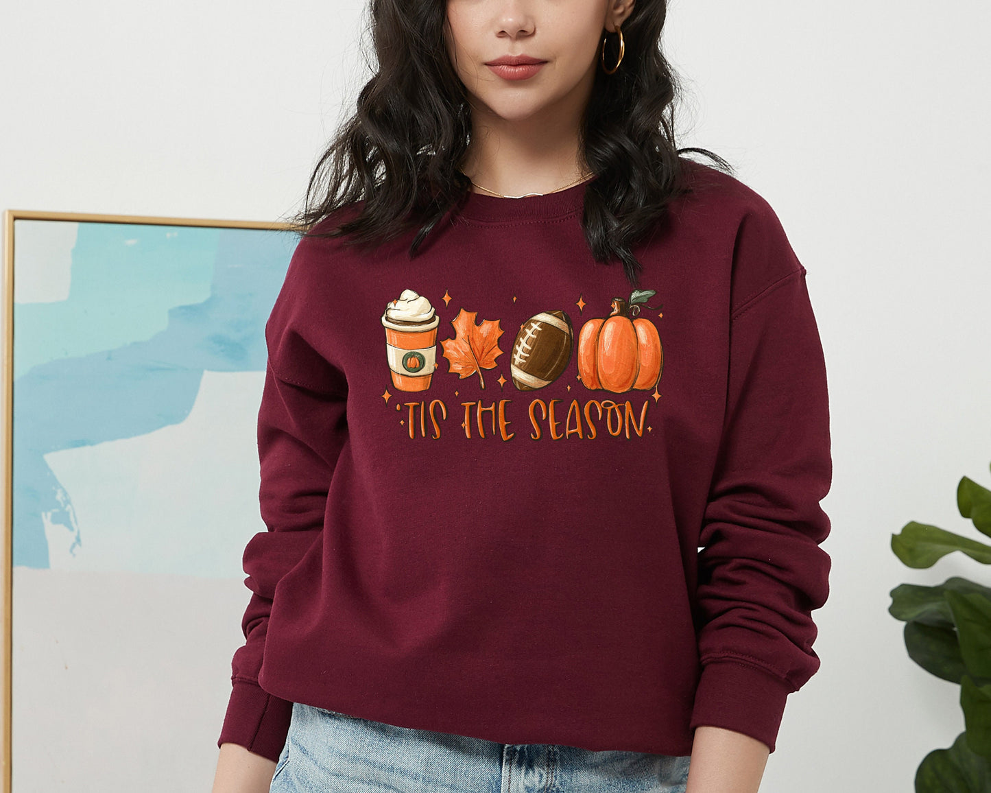 Tis The Season Sweatshirt, Fall Coffee Hoodie, Hot Coffee Sweater, Coffee Lovers Sweatshirt , Pumpkin Latte Drink, Pumpkin Spice Sweater