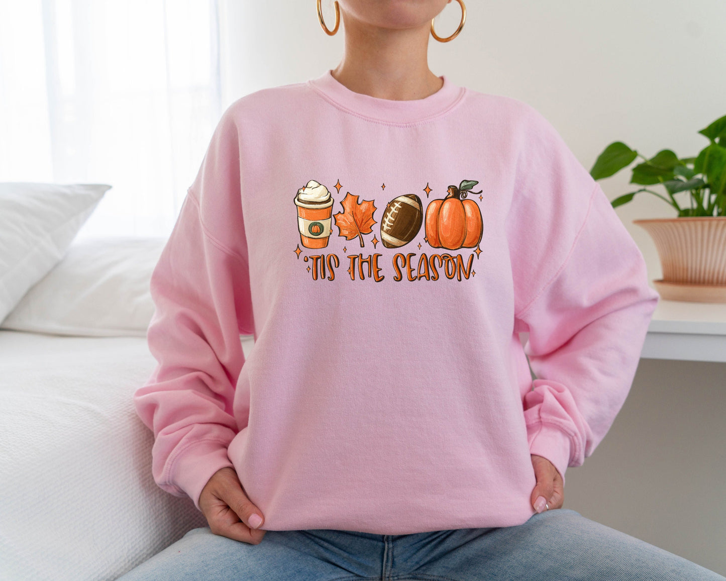 Tis The Season Sweatshirt, Fall Coffee Hoodie, Hot Coffee Sweater, Coffee Lovers Sweatshirt , Pumpkin Latte Drink, Pumpkin Spice Sweater