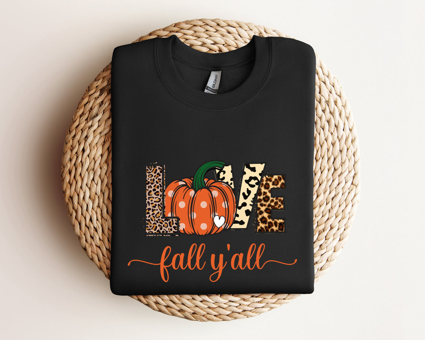 Love Fall Y'All Sweatshirt, Leopard Print Fall Sweater,Hello Pumpkin, Fall Vibes, Peace Love Thanksgiving Sweater,Family Thanksgiving Hoodie