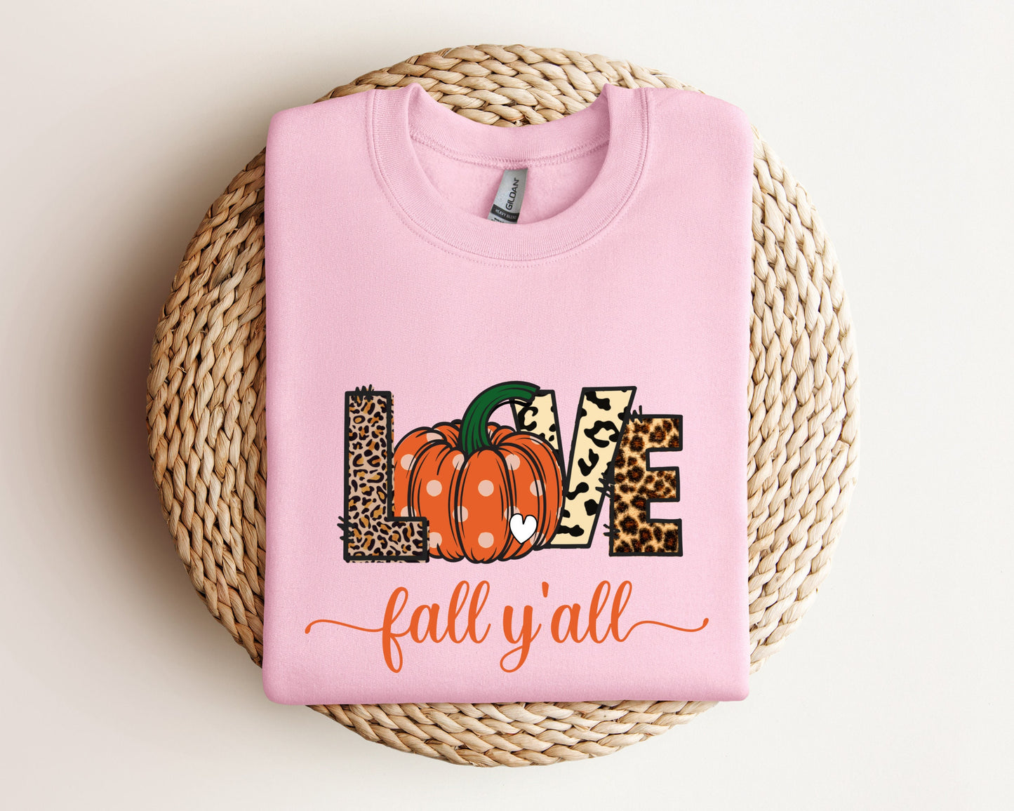 Love Fall Y'All Sweatshirt, Leopard Print Fall Sweater,Hello Pumpkin, Fall Vibes, Peace Love Thanksgiving Sweater,Family Thanksgiving Hoodie