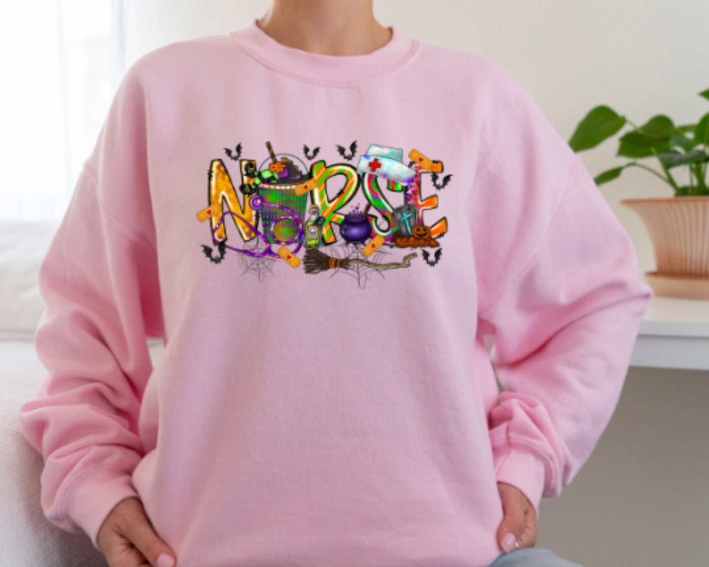 Halloween Nurse Sweatshirt, Halloween Nursing Hoodie, Nurse Fall Sweater, Nurse Halloween, Nursing Hoodie, Gift For Nurse Sweatshirt