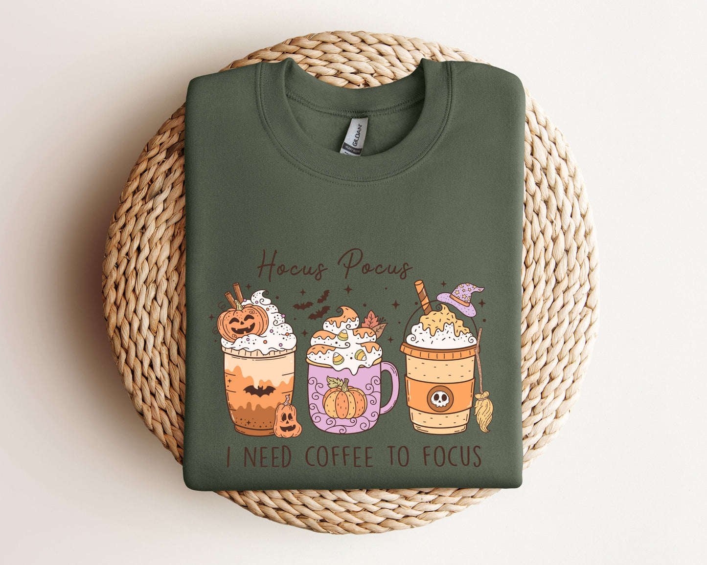 Hocus Pocus Sweatshirt, Halloween Coffee Sweatshirt, Spooky Season Sweatshirt, Funny Halloween Sweater,Spooky Season Hoodie,Halloween Hoodie