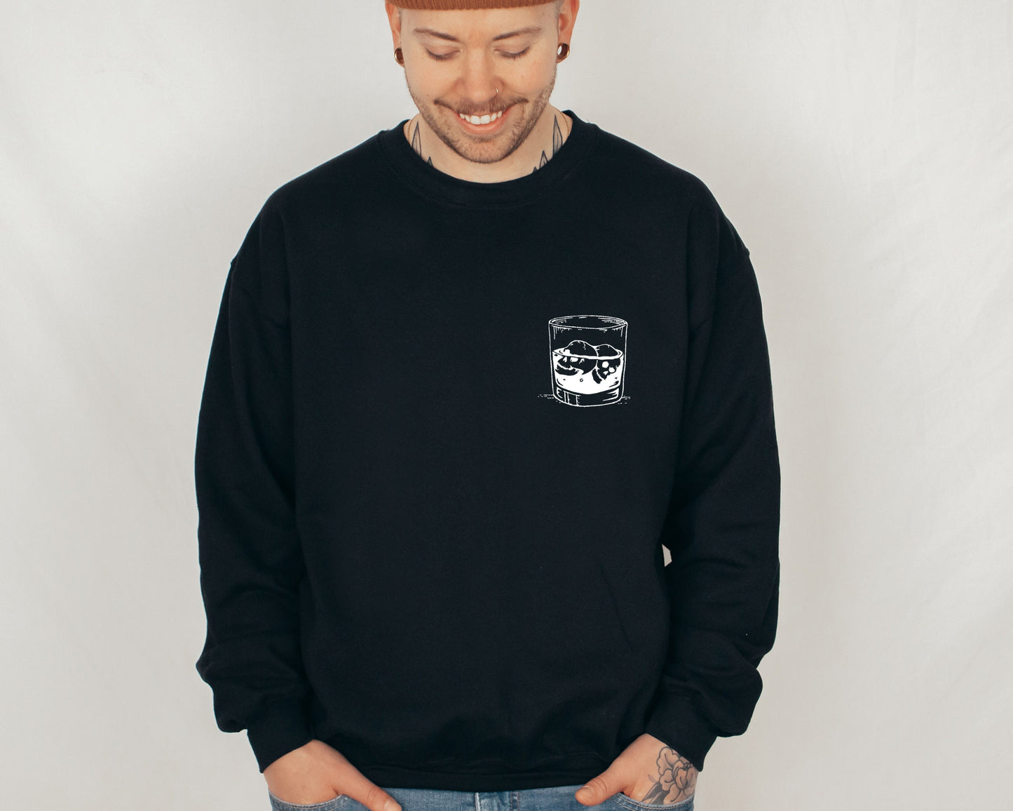 Skull Whiskey Sweatshirt, Skeleton Sweater, Drinking Hoodies for Women, Halloween Sweater, Skull Sweatshirt, Whiskey Sweatshirt