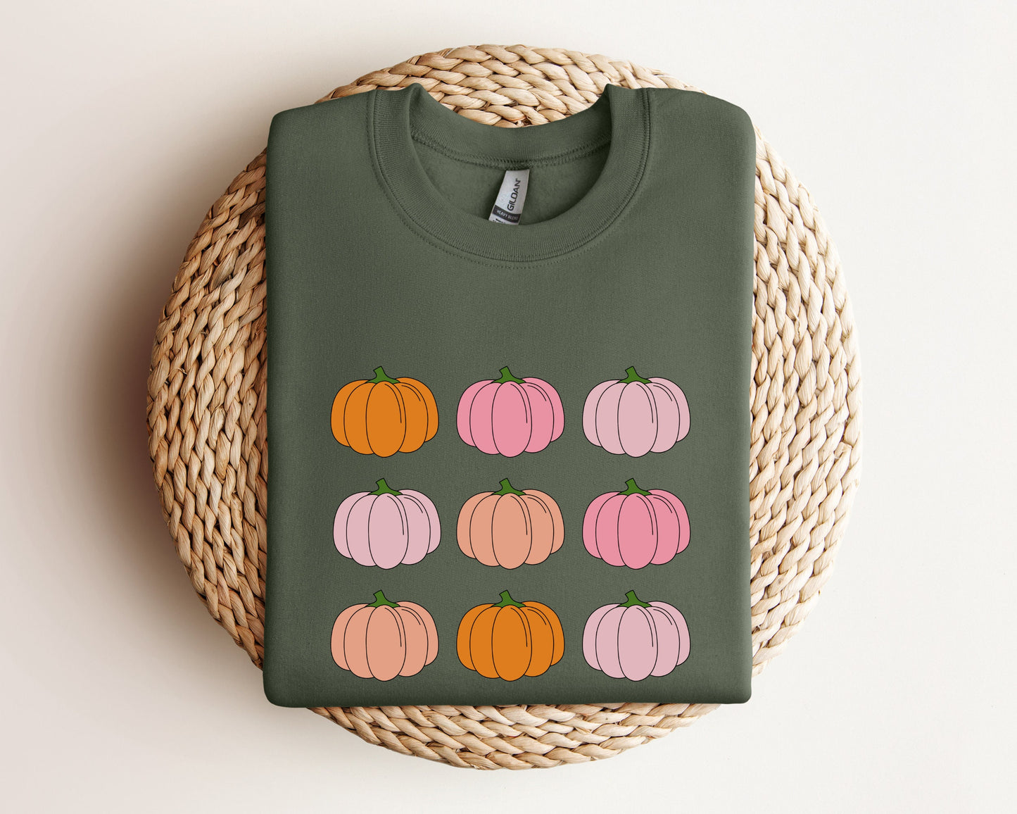 Pink Pumpkin Sweatshirt, Pumpkin Patch Hoodie, Halloween Sweatshirt, Fall Sweatshirt for Women, Retro Halloween Sweater, Pumpkin Sweatshirt