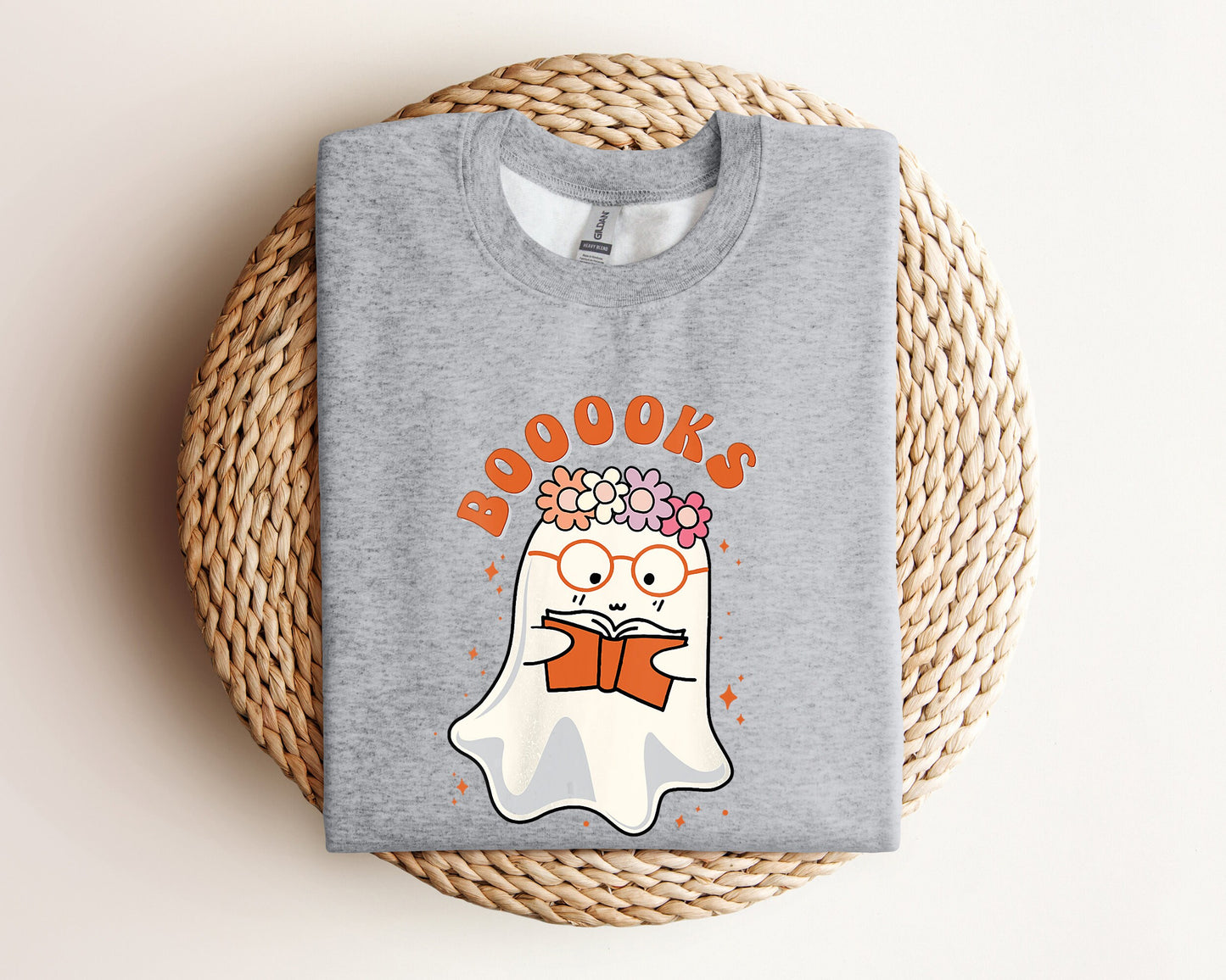 Ghost Books Sweatshirt, Booooks Sweatshirt, Halloween Teacher Hoodie, Halloween Reading Sweater, Librarian Sweater, Bookworm Crewneck