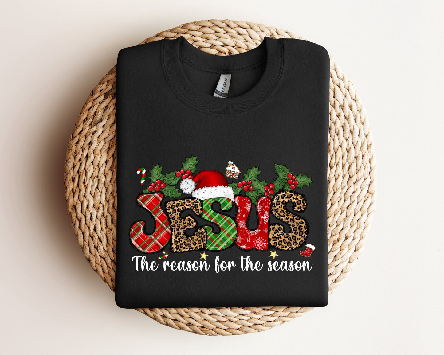 Jesus Is The Reason For The Season Sweatshirt, Christmas Christian Gift, Christmas Jesus Sweater, Religious Christian Christmas Faith Hoodie