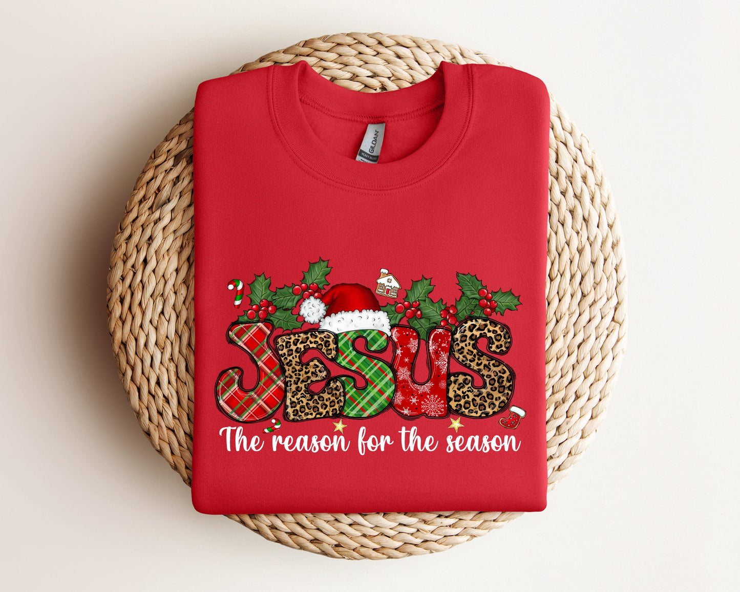 Jesus Is The Reason For The Season Sweatshirt, Christmas Christian Gift, Christmas Jesus Sweater, Religious Christian Christmas Faith Hoodie