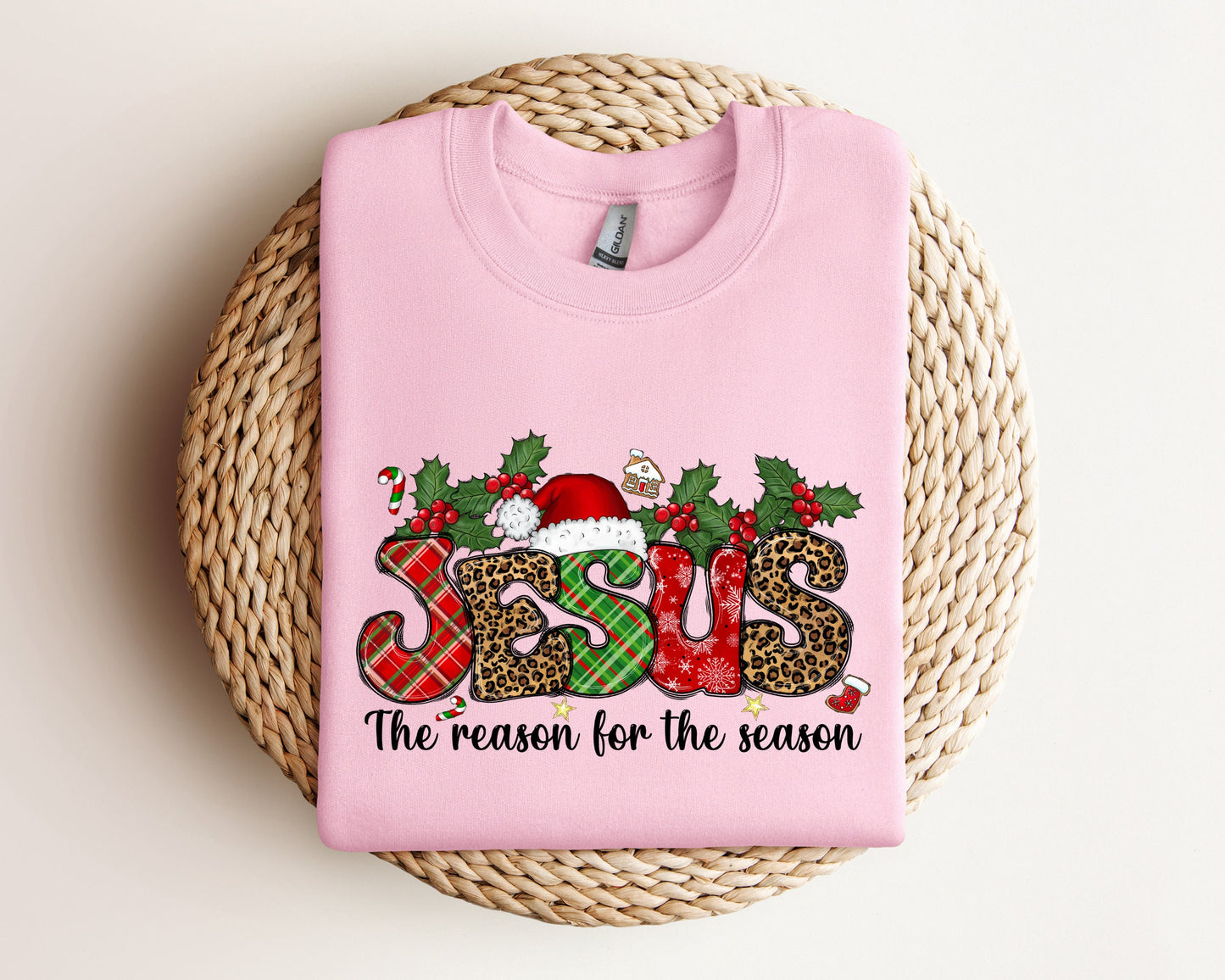 Jesus Is The Reason For The Season Sweatshirt, Christmas Christian Gift, Christmas Jesus Sweater, Religious Christian Christmas Faith Hoodie