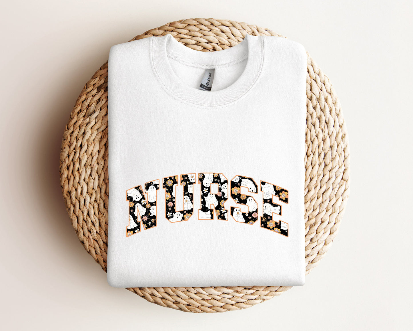 Retro Halloween Nurse Sweatshirt, Nurse Halloween Sweater, Trendy Nurse Hoodie for Fall, Nurse Appreciation Gift Hoodie, Cute Nurse Crewneck