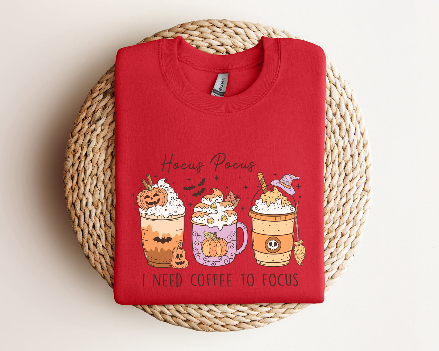 Hocus Pocus Sweatshirt, Halloween Coffee Sweatshirt, Spooky Season Sweatshirt, Funny Halloween Sweater,Spooky Season Hoodie,Halloween Hoodie