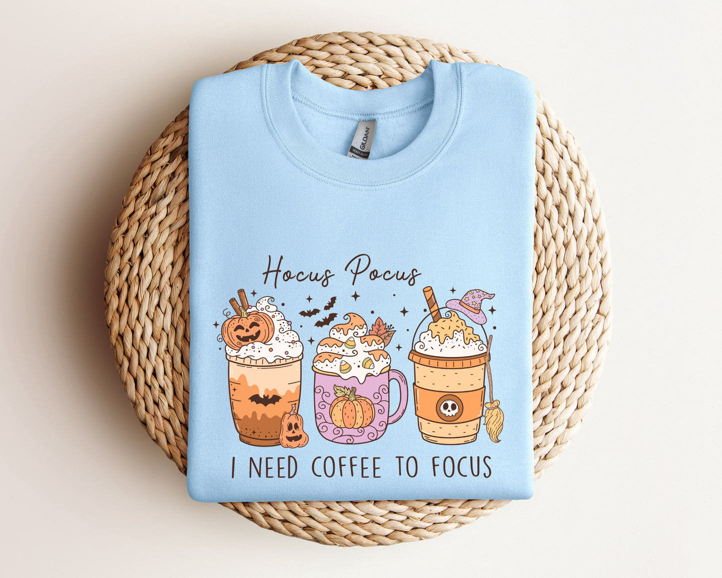 Hocus Pocus Sweatshirt, Halloween Coffee Sweatshirt, Spooky Season Sweatshirt, Funny Halloween Sweater,Spooky Season Hoodie,Halloween Hoodie