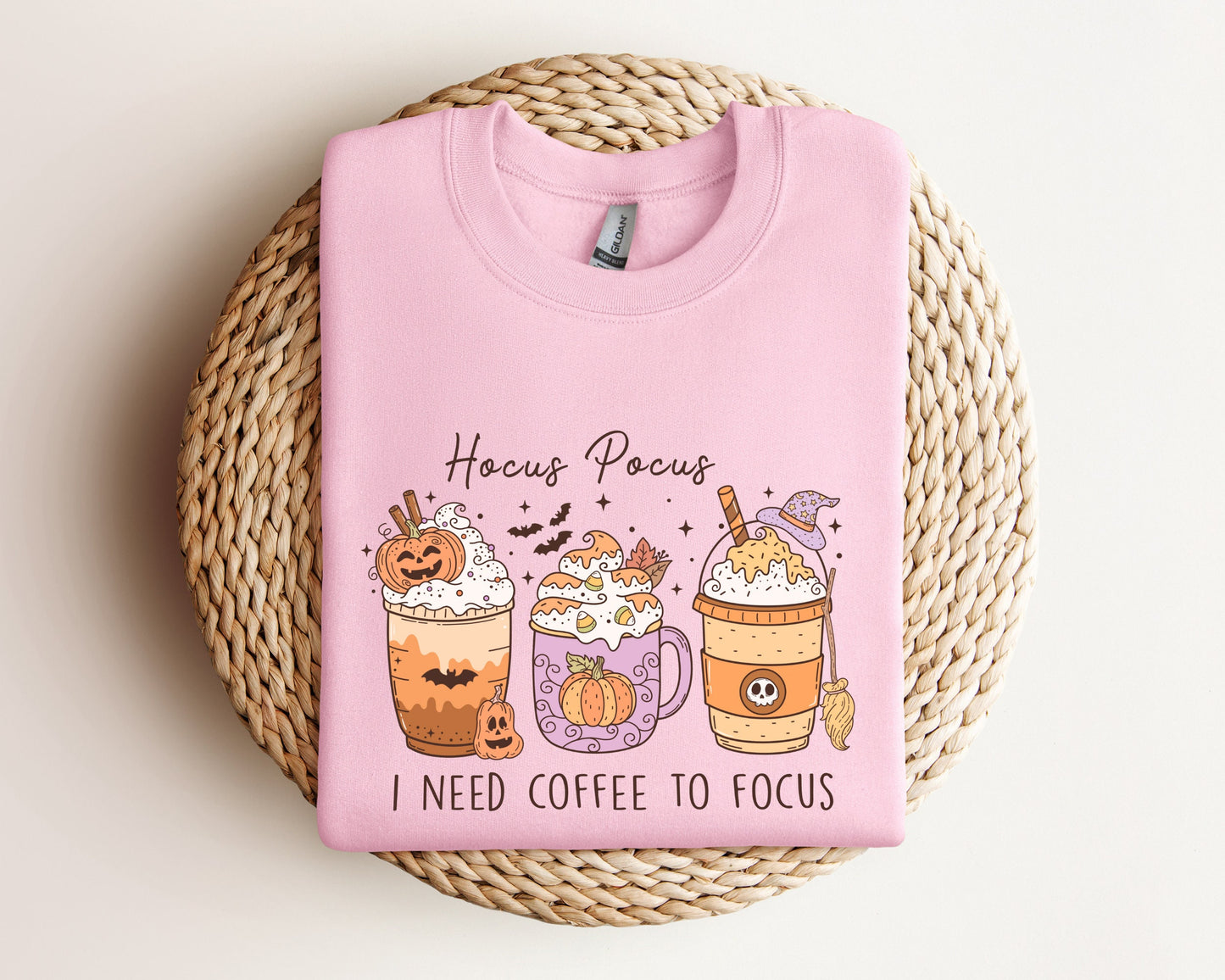 Hocus Pocus Sweatshirt, Halloween Coffee Sweatshirt, Spooky Season Sweatshirt, Funny Halloween Sweater,Spooky Season Hoodie,Halloween Hoodie