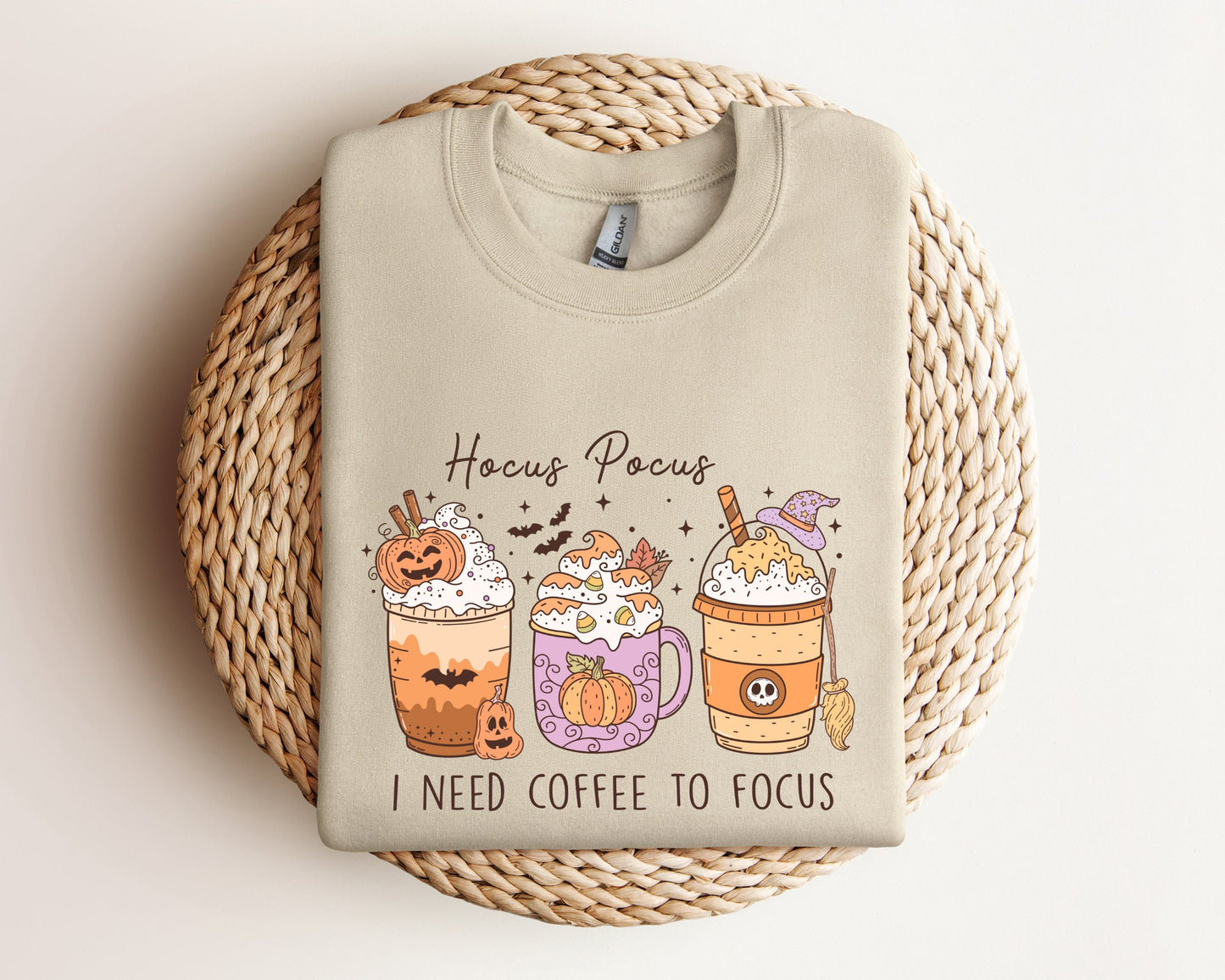 Hocus Pocus Sweatshirt, Halloween Coffee Sweatshirt, Spooky Season Sweatshirt, Funny Halloween Sweater,Spooky Season Hoodie,Halloween Hoodie