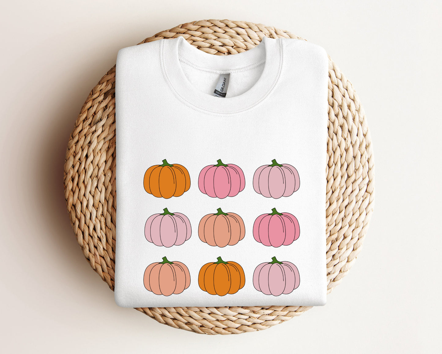 Pink Pumpkin Sweatshirt, Pumpkin Patch Hoodie, Halloween Sweatshirt, Fall Sweatshirt for Women, Retro Halloween Sweater, Pumpkin Sweatshirt