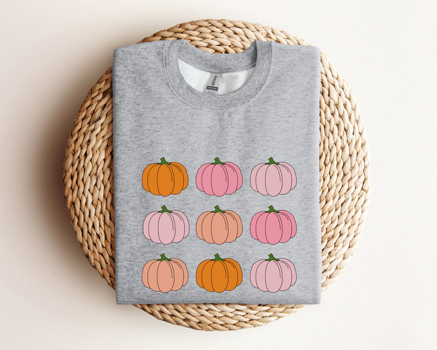 Pink Pumpkin Sweatshirt, Pumpkin Patch Hoodie, Halloween Sweatshirt, Fall Sweatshirt for Women, Retro Halloween Sweater, Pumpkin Sweatshirt