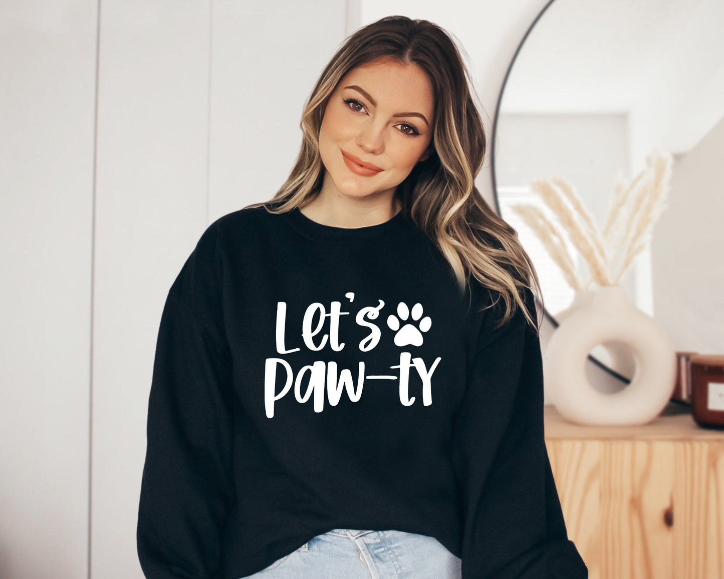 Let's Paw-ty Sweatshirt, Dog Birthday Sweater, Puppy Birthday, Puppy Pawty, Dog Invitation Hoodie, Dog Mom, Dog Dad, Gift for Birthday