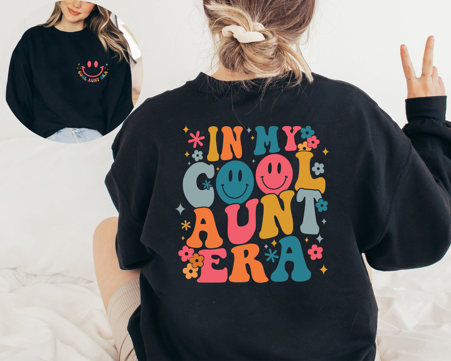 In My Cool Aunt Era Sweatshirt, Aunt Hoodie, In My Aunt Sweater, Retro Aunt Sweatshirt, Gift For Aunt Sweatshirt, Funny Aunt Sweater, Auntie