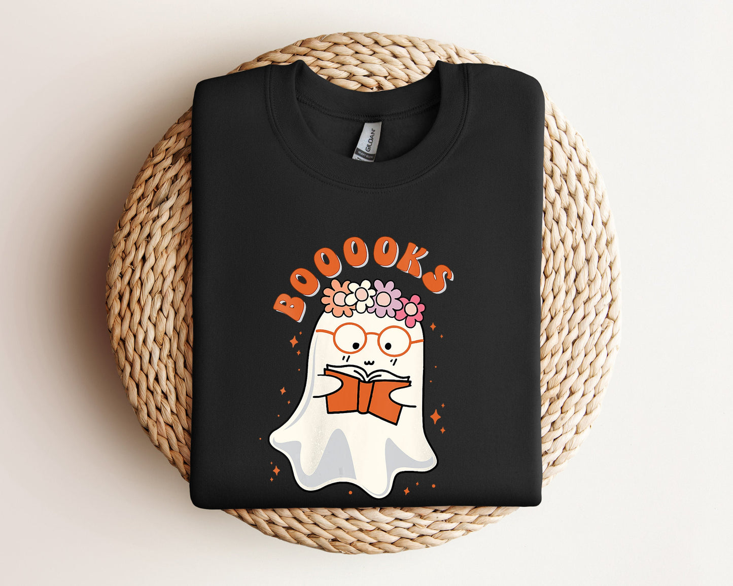 Ghost Books Sweatshirt, Booooks Sweatshirt, Halloween Teacher Hoodie, Halloween Reading Sweater, Librarian Sweater, Bookworm Crewneck