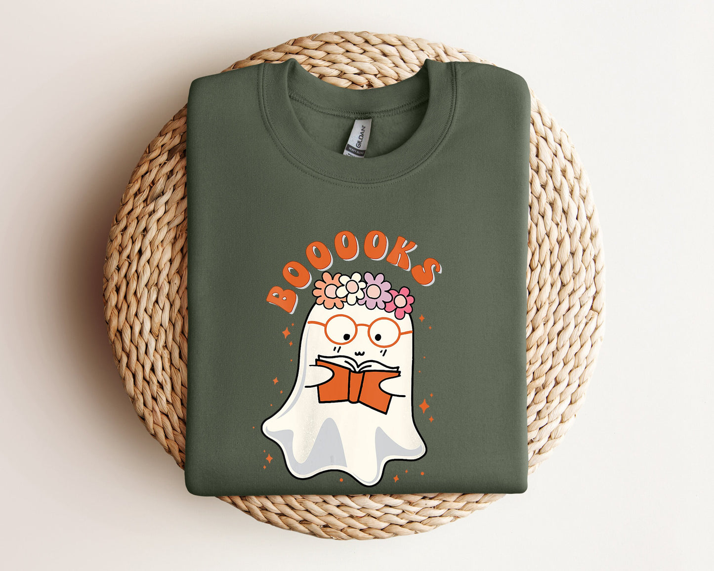 Ghost Books Sweatshirt, Booooks Sweatshirt, Halloween Teacher Hoodie, Halloween Reading Sweater, Librarian Sweater, Bookworm Crewneck