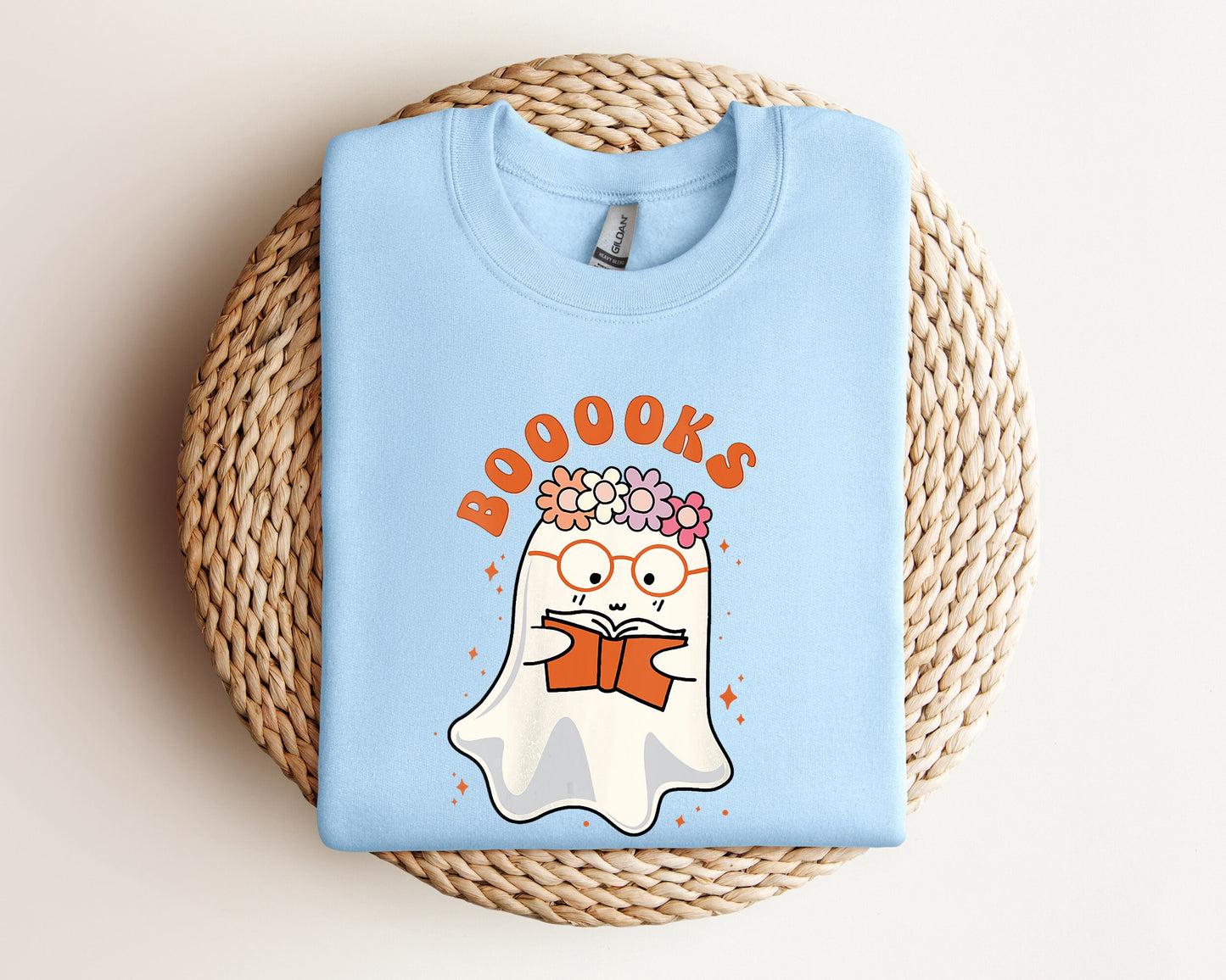 Ghost Books Sweatshirt, Booooks Sweatshirt, Halloween Teacher Hoodie, Halloween Reading Sweater, Librarian Sweater, Bookworm Crewneck