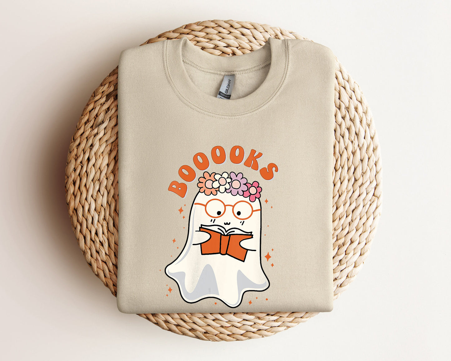 Ghost Books Sweatshirt, Booooks Sweatshirt, Halloween Teacher Hoodie, Halloween Reading Sweater, Librarian Sweater, Bookworm Crewneck