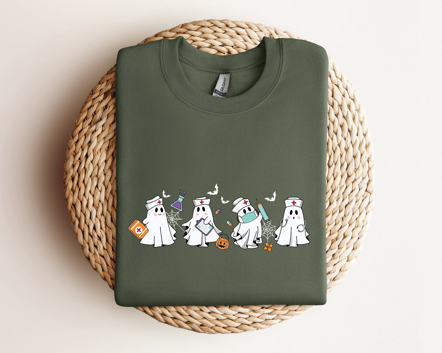 Nurse Halloween Sweatshirt, Nurse Sweater, Halloween Nursing Sweatshirt, Nursing Student Hoodie, Nurse Crewneck Sweater, Er Nurse Hoodie