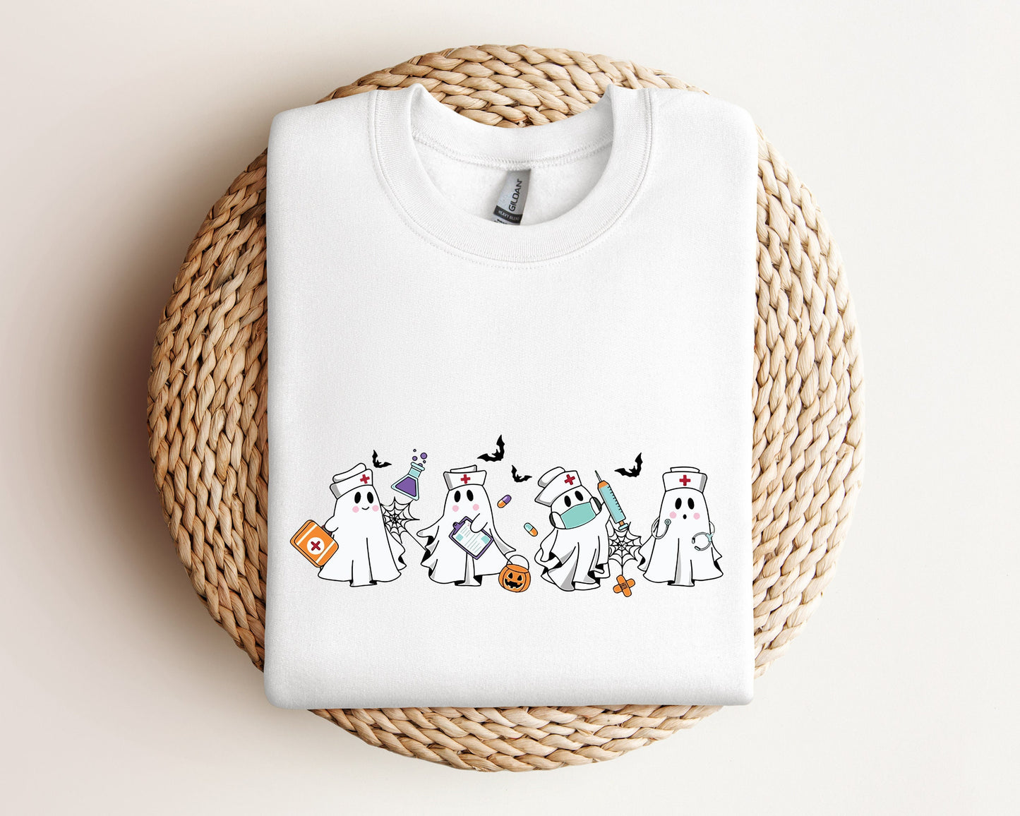 Nurse Halloween Sweatshirt, Nurse Sweater, Halloween Nursing Sweatshirt, Nursing Student Hoodie, Nurse Crewneck Sweater, Er Nurse Hoodie